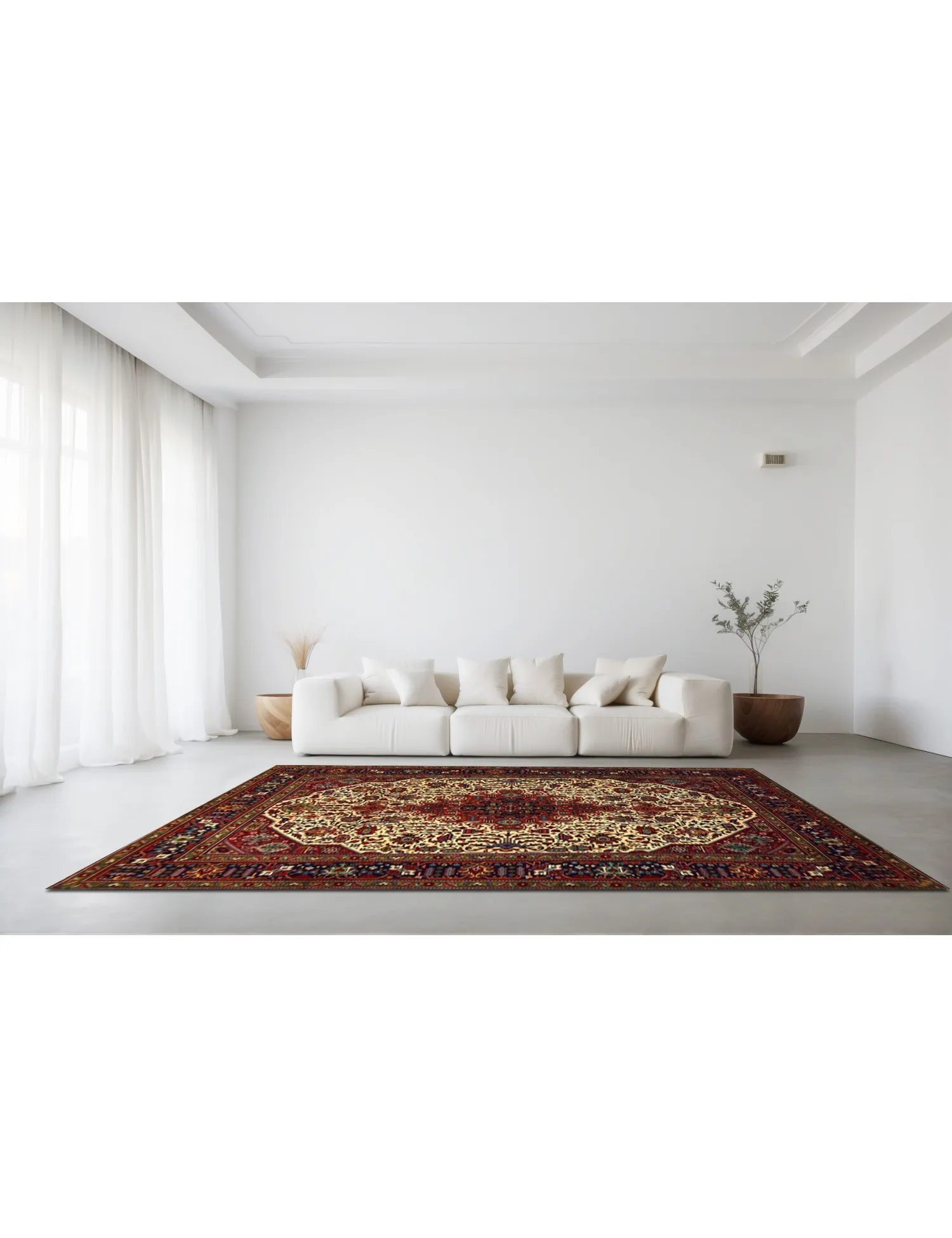 Tabriz Patina  red   294 x 196 cm