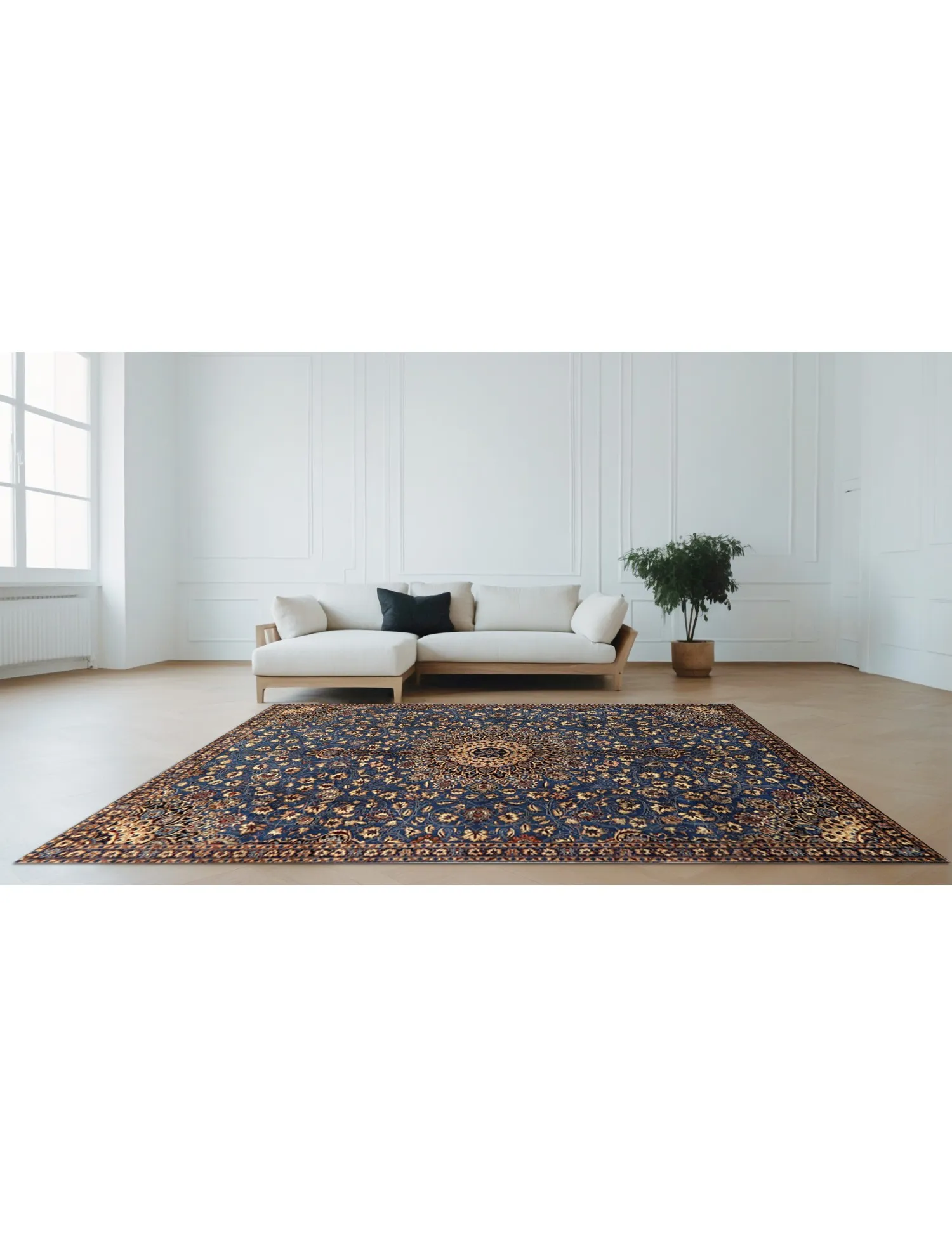 Kashmar  blå  314 x 222 cm