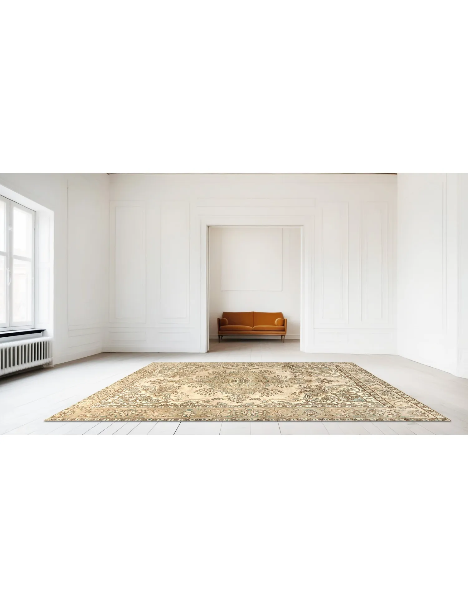 Vintage Carpet  beige   260 x 194 cm