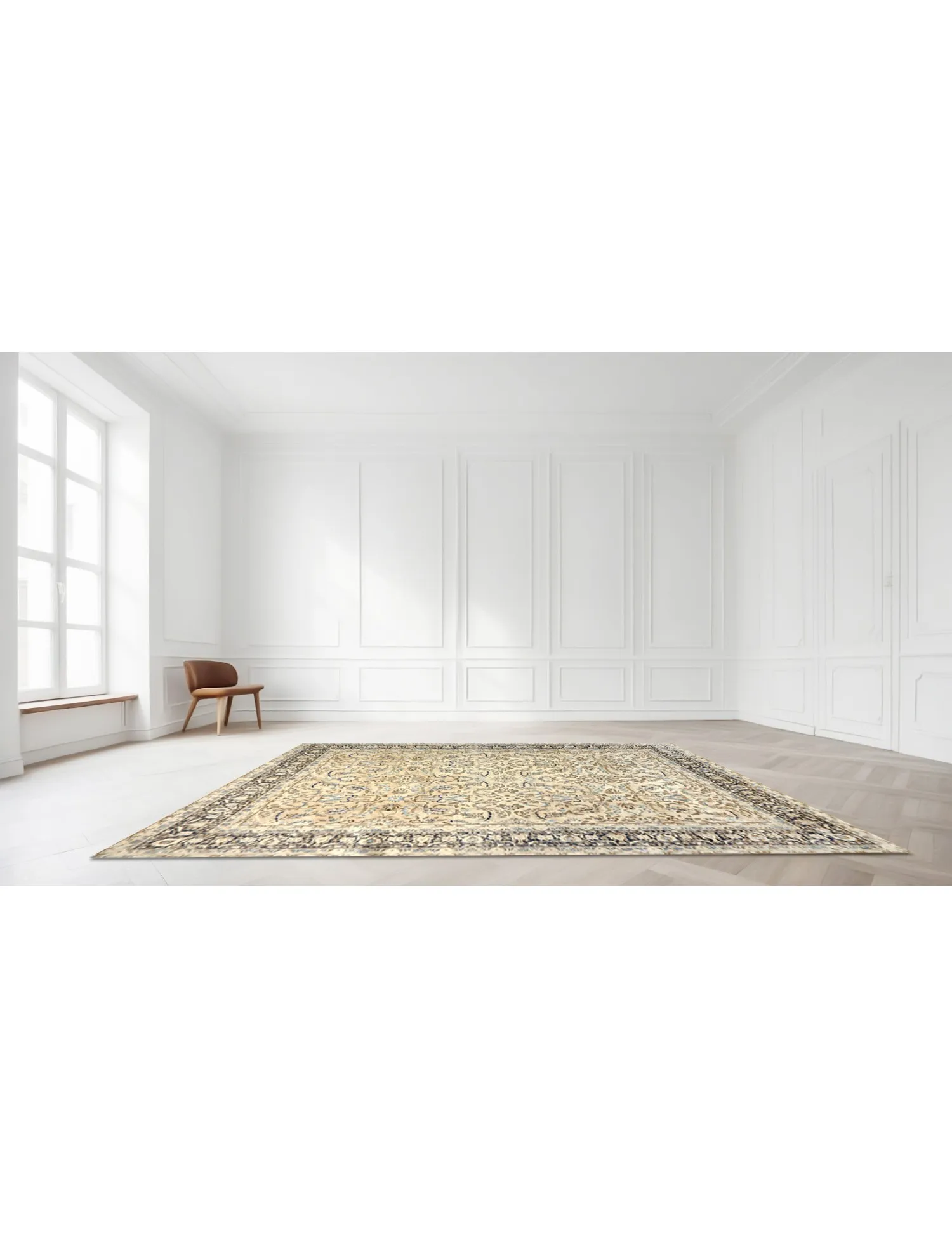 Tapis vintage  beige  408 x 297 cm