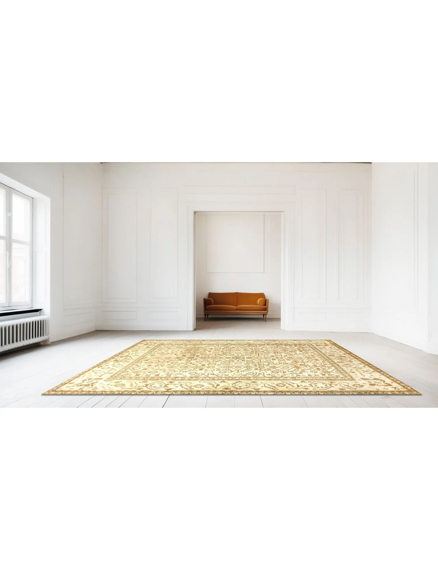 Alfombra persa vintage  beige  280 x 193 cm