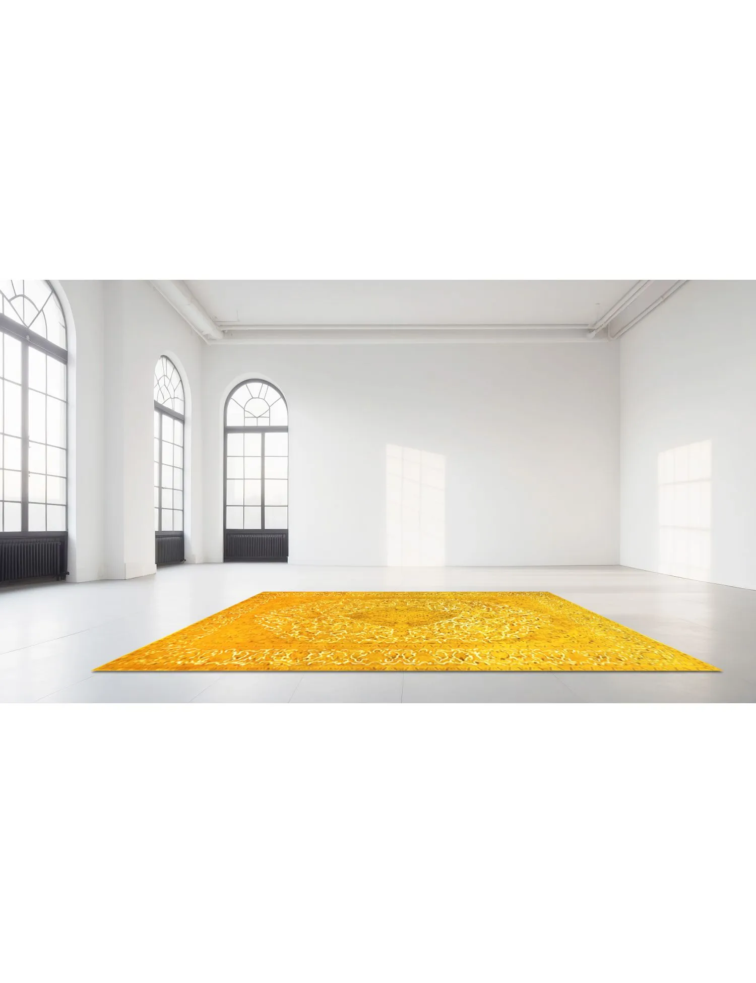 Persian Vintage Carpet  yellow   290 x 190 cm