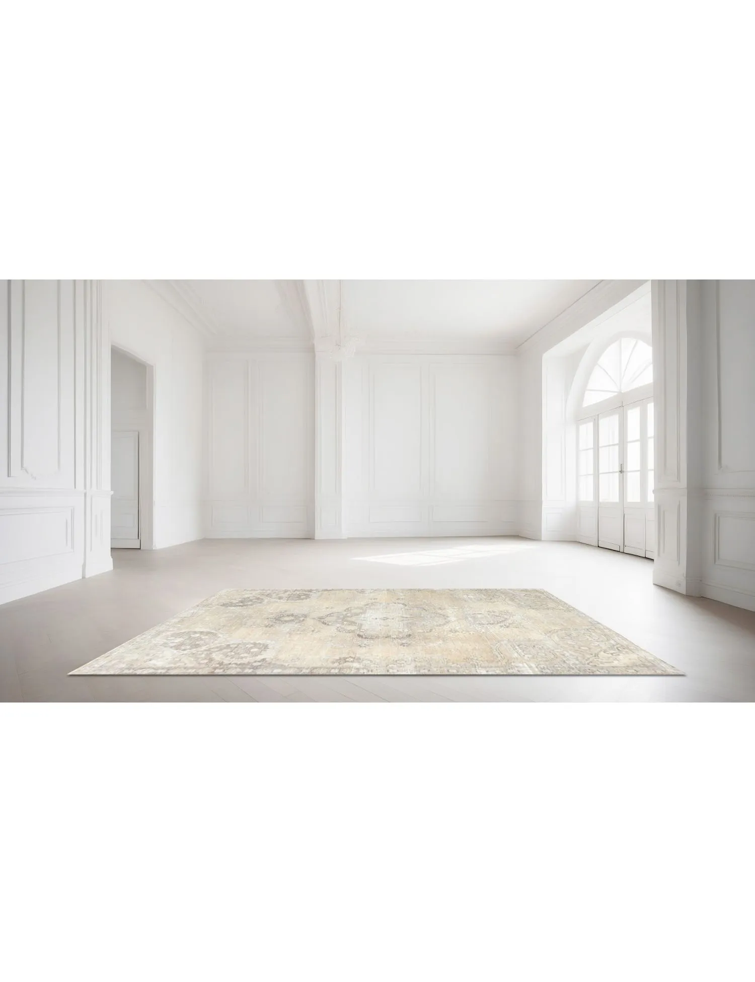 Tapis Persan vintage  beige  242 x 142 cm
