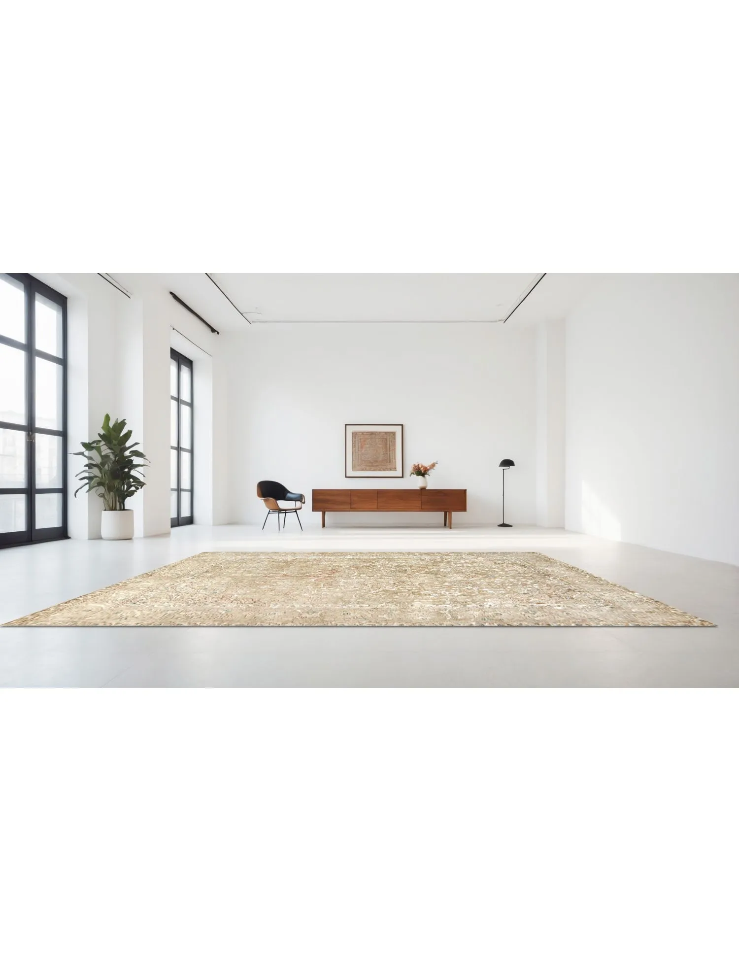 Persisk Vintagetæppe  beige  303 x 211 cm