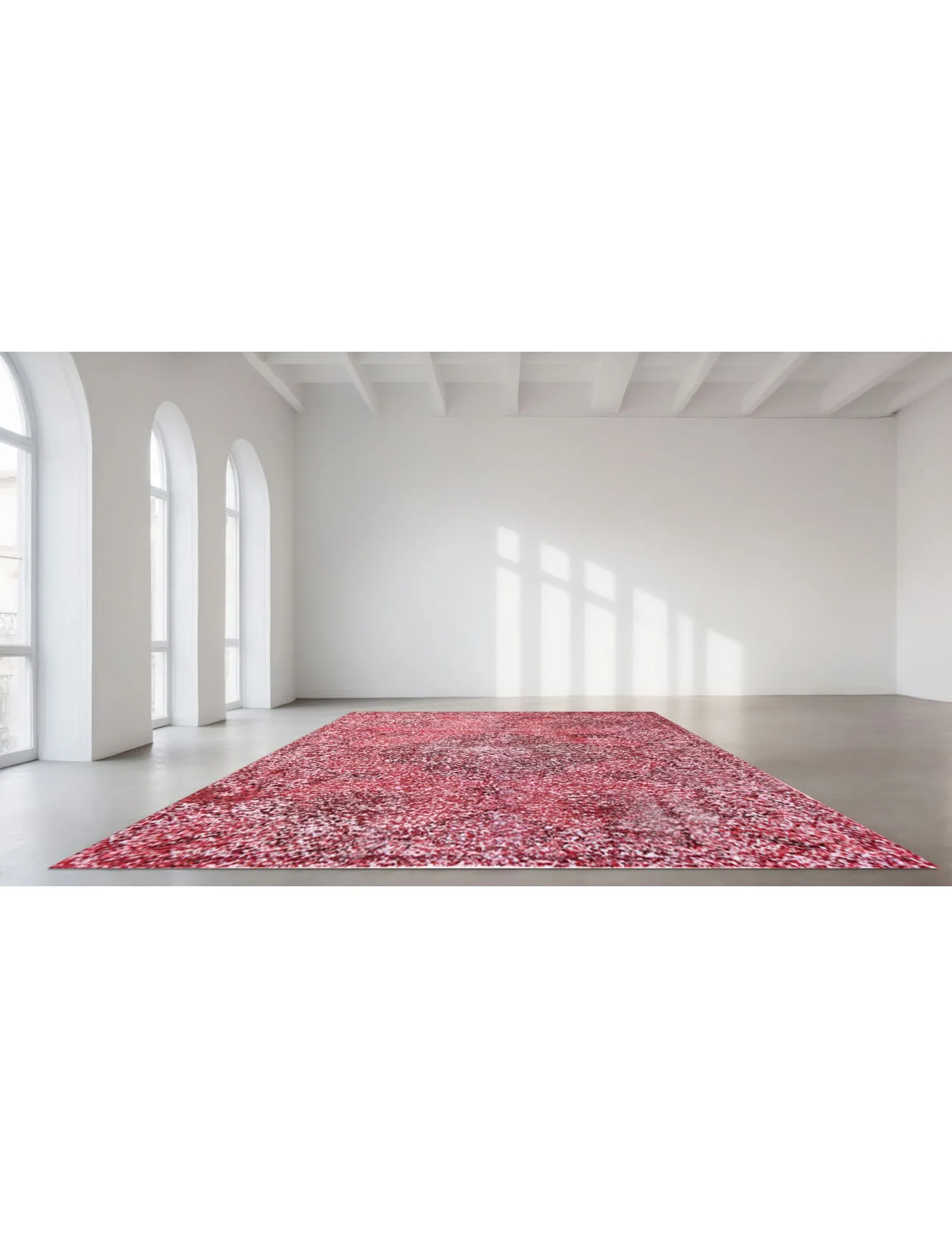 Alfombra persa vintage  púrpura  392 x 233 cm