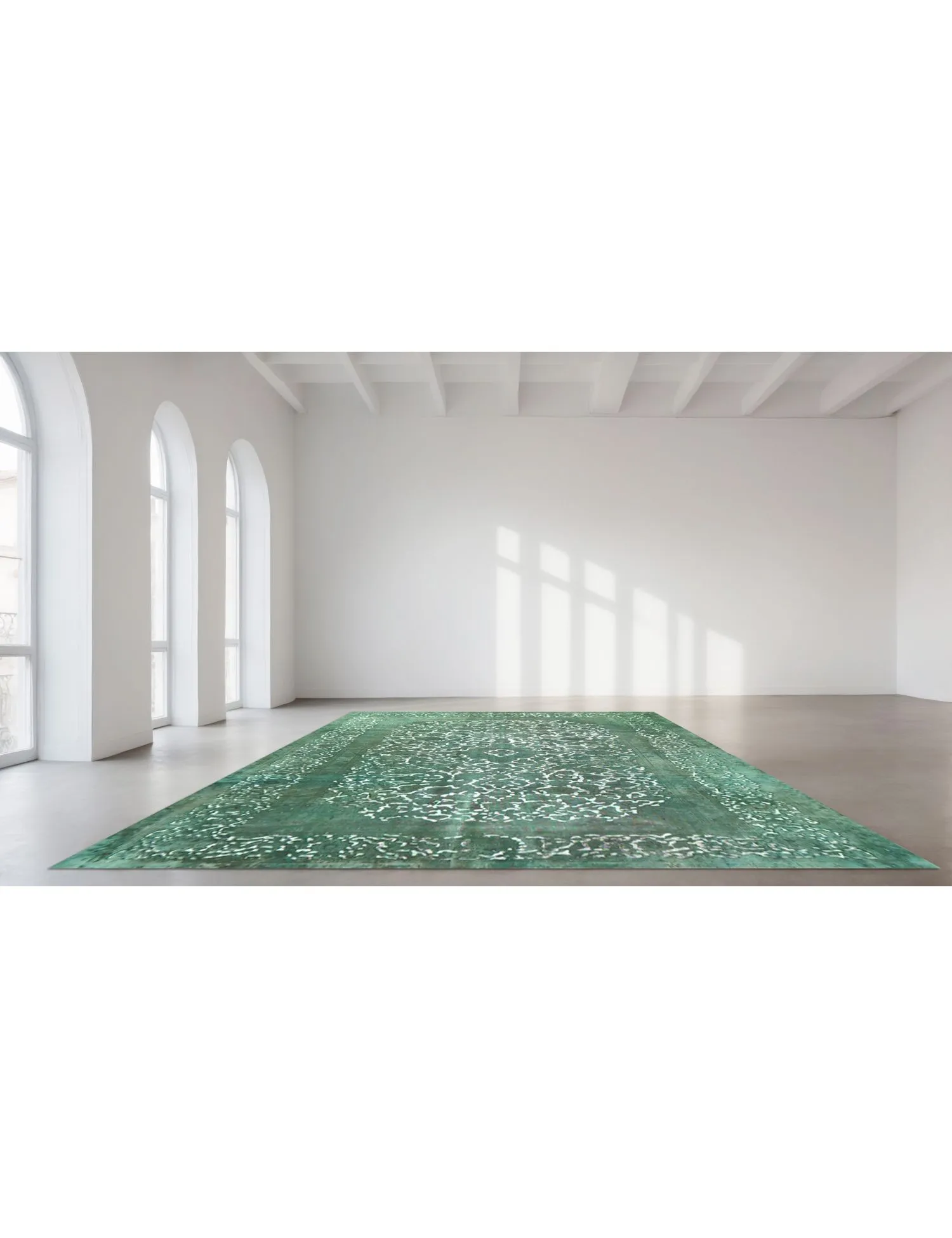 Persian Vintage Carpet  green   310 x 200 cm