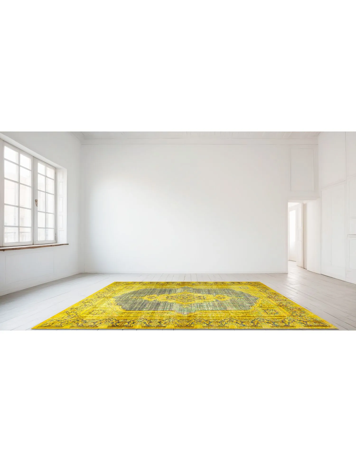 Persian Vintage Carpet  yellow   295 x 190 cm