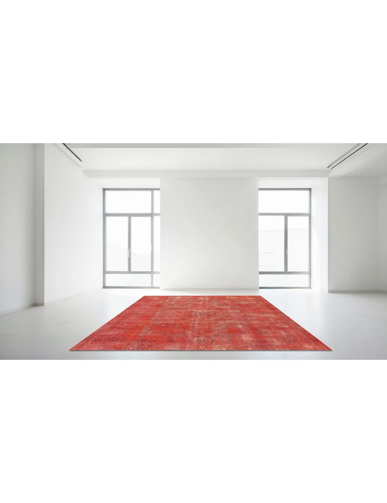 Square  Vintage Carpet  orange   225 x 236 cm