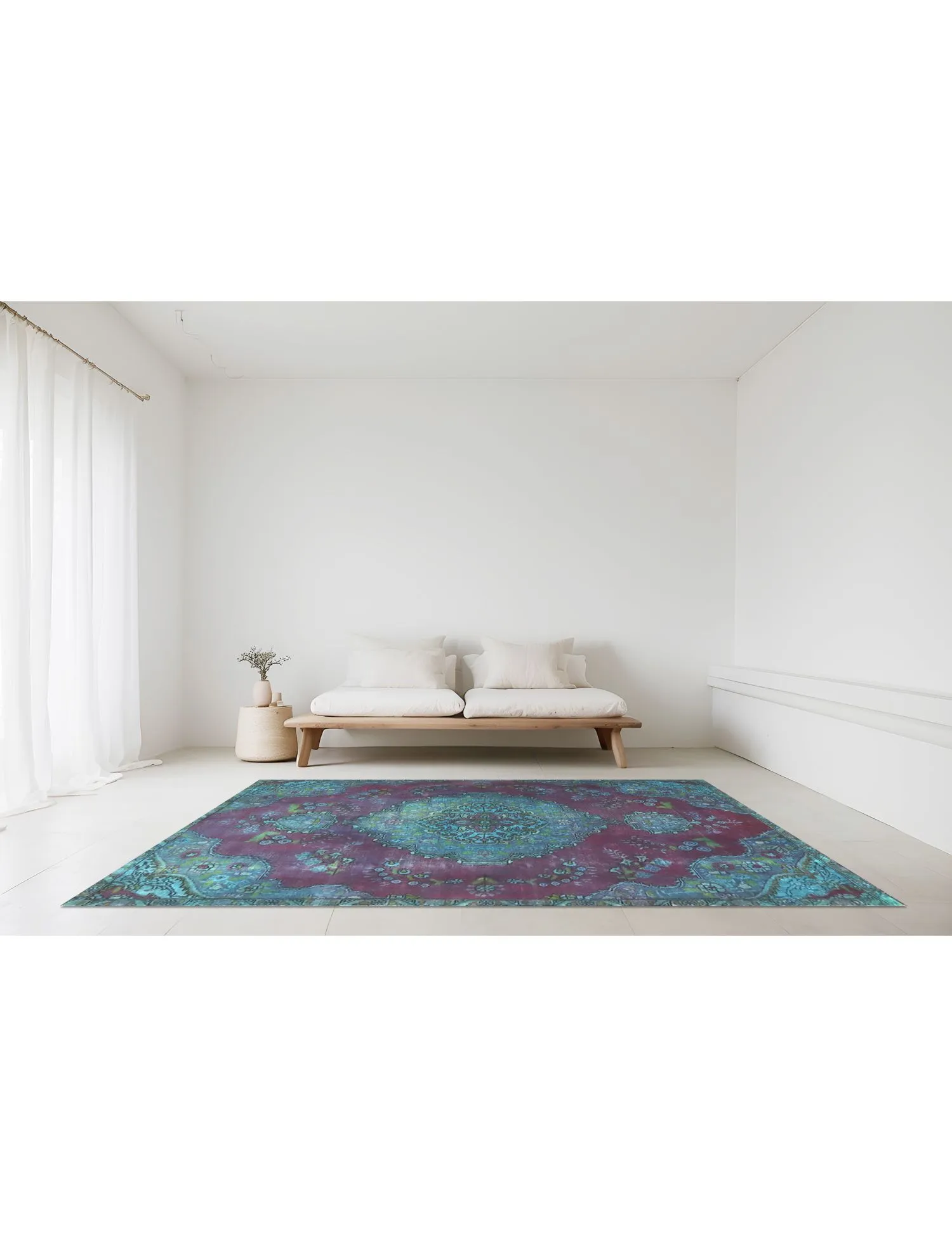 Persisk Vintagetæppe  lilla  246 x 162 cm