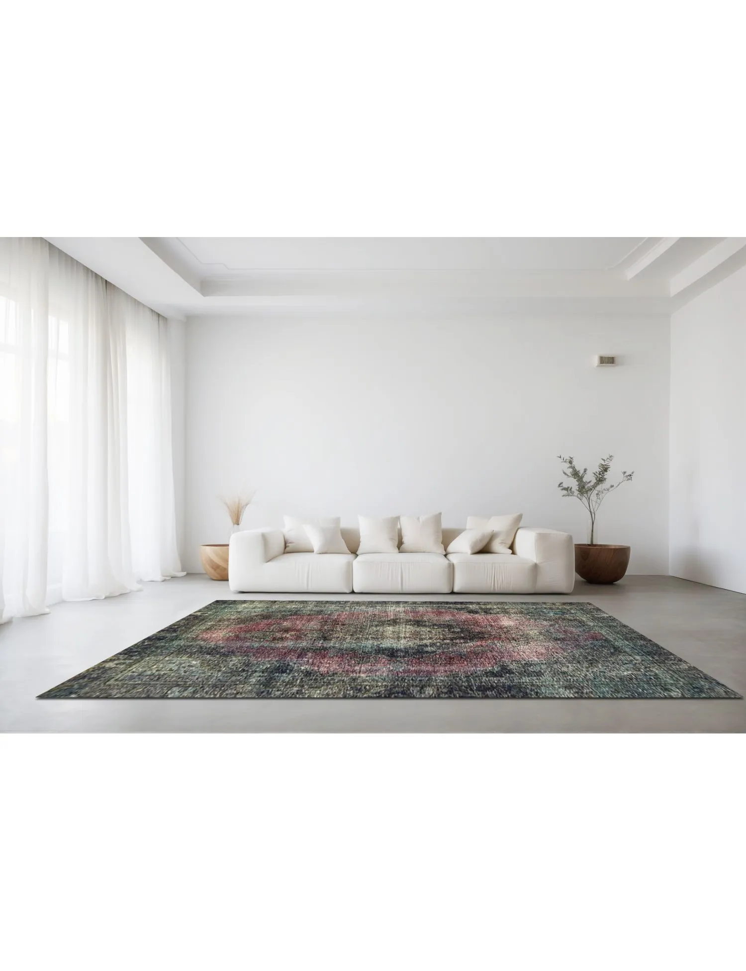 Persisk Vintagetæppe  lilla  275 x 176 cm