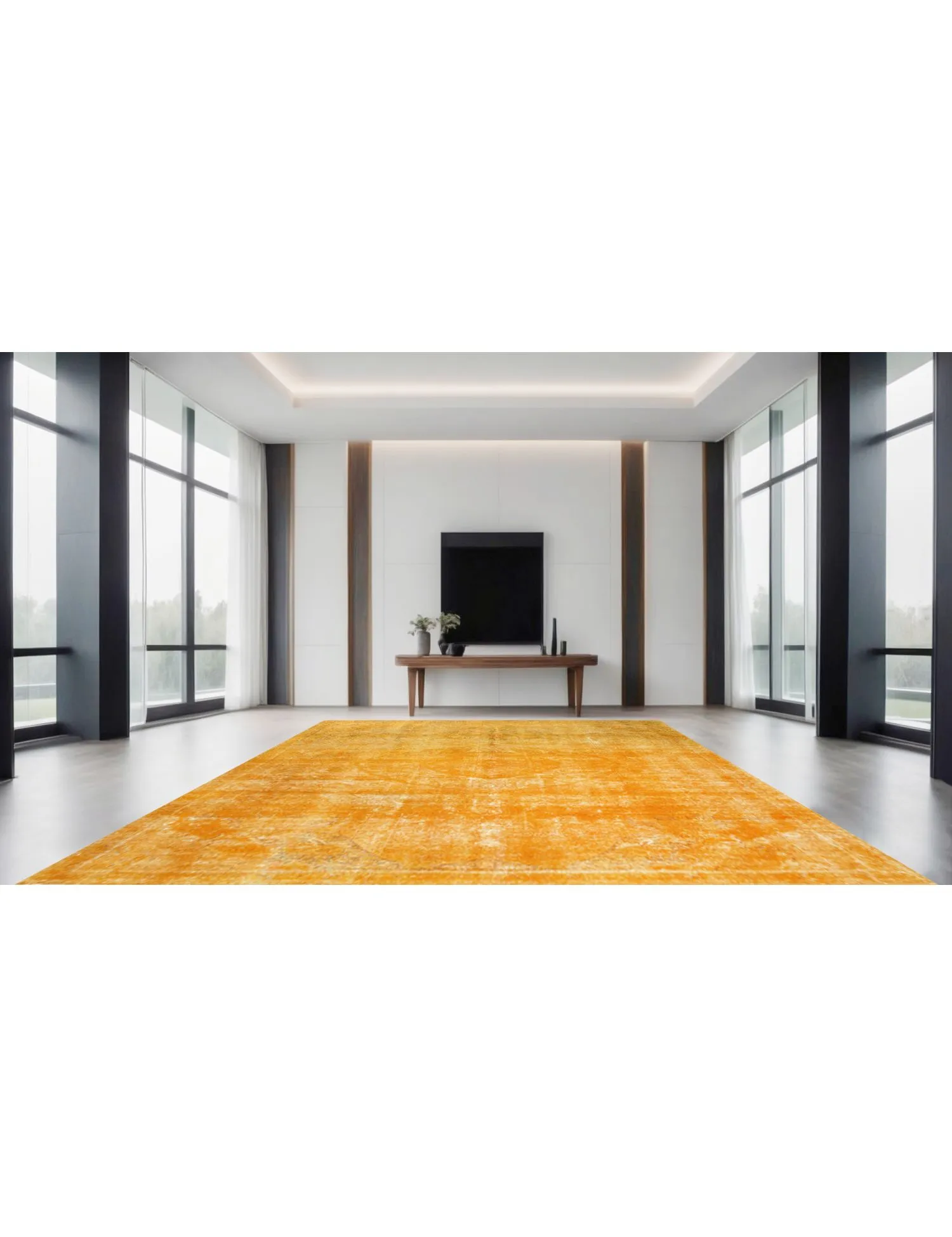 Persisk Vintagetæppe  gul  325 x 238 cm