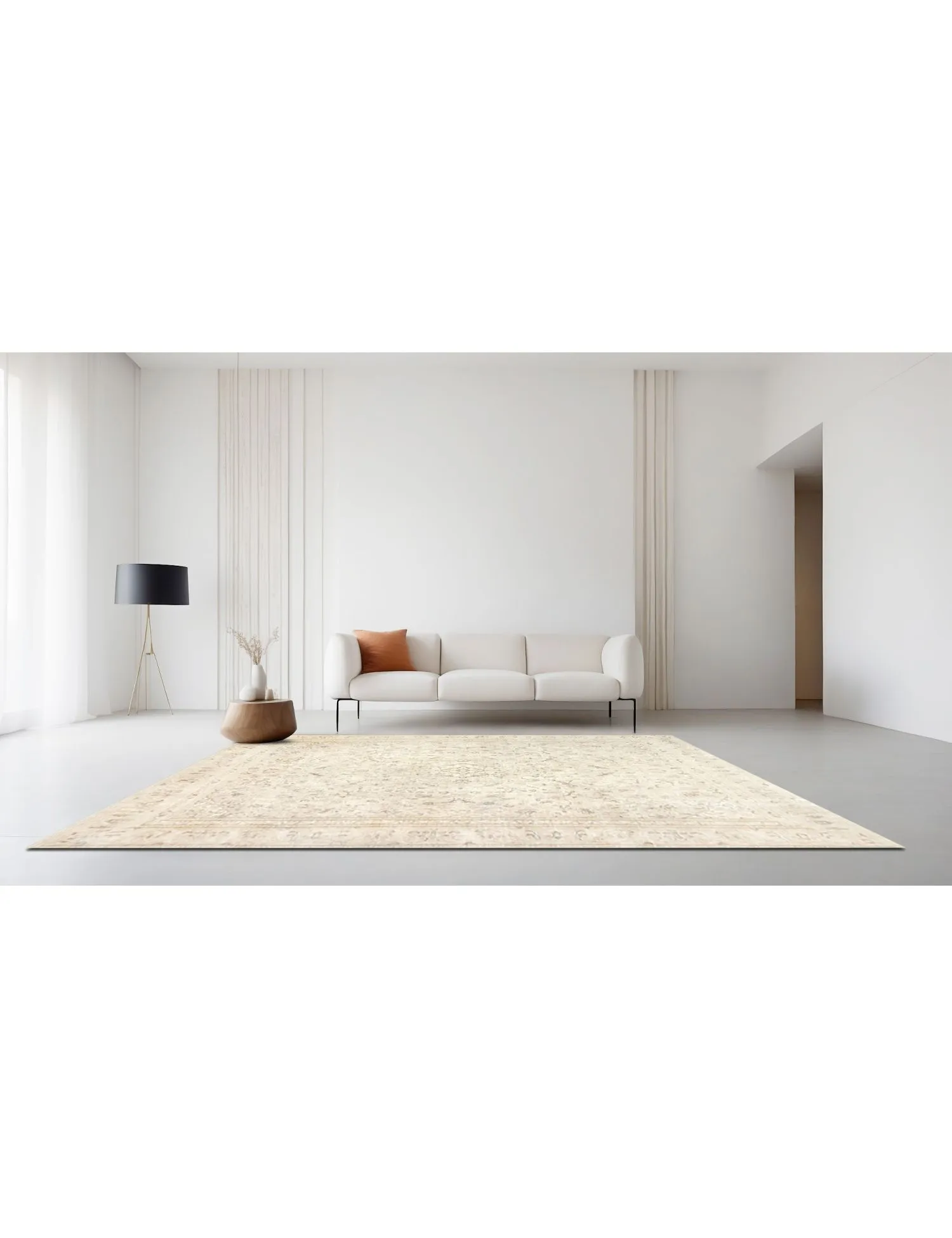 Tapis vintage  beige  350 x 277 cm