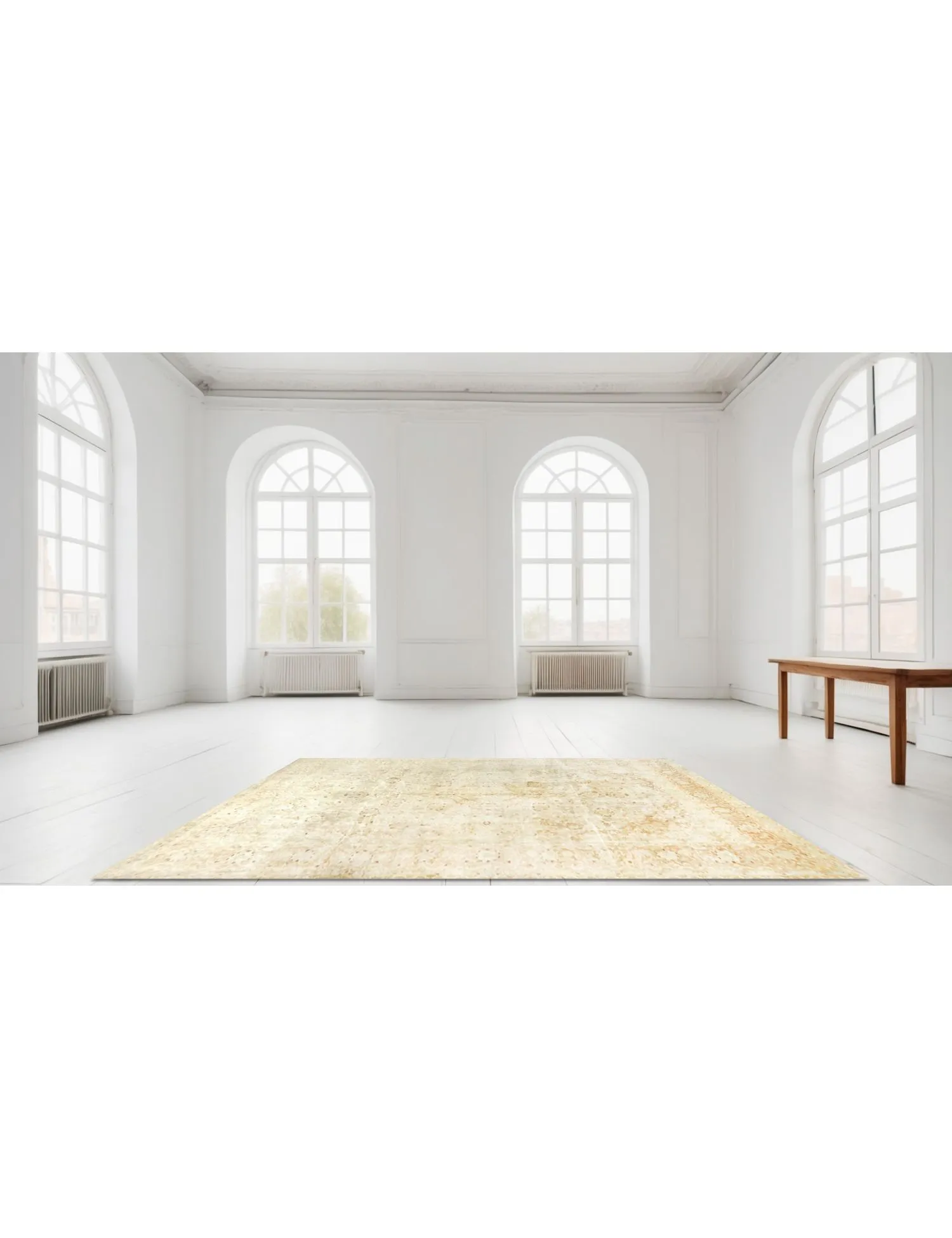 Tapis Persan vintage  beige  400 x 285 cm