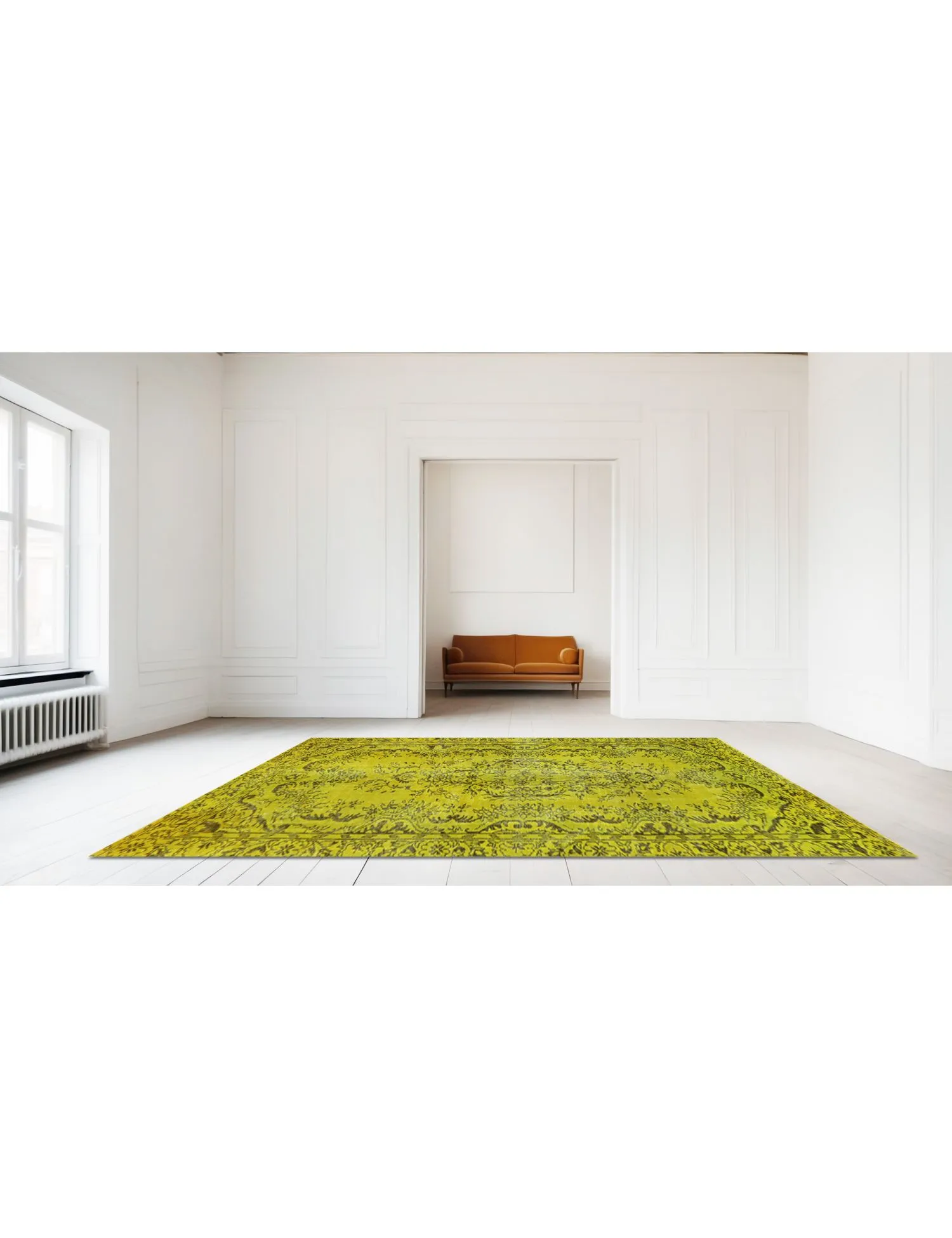 Persian Vintage Carpet  yellow   265 x 147 cm