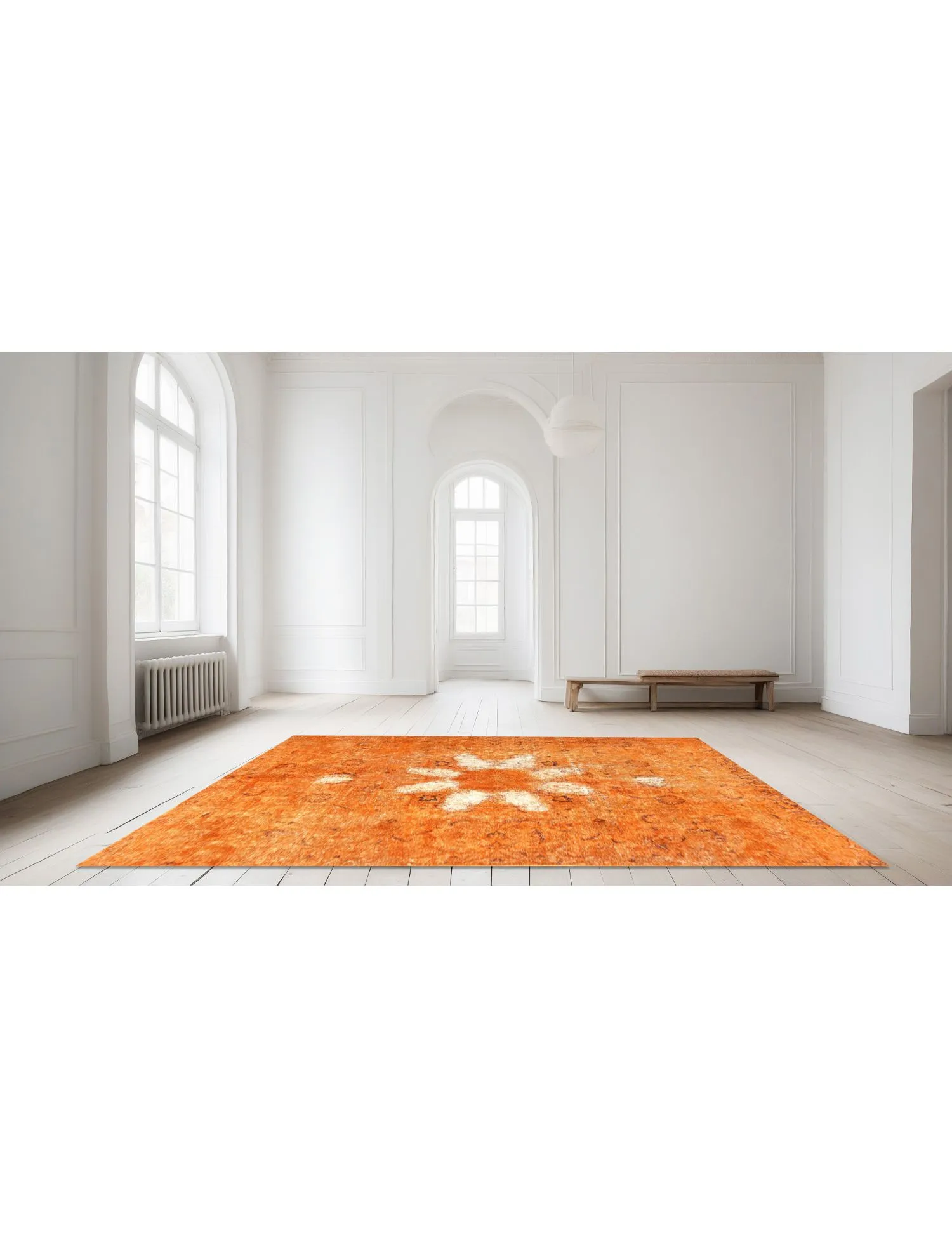 Vintagetæppe  orange  290 x 207 cm