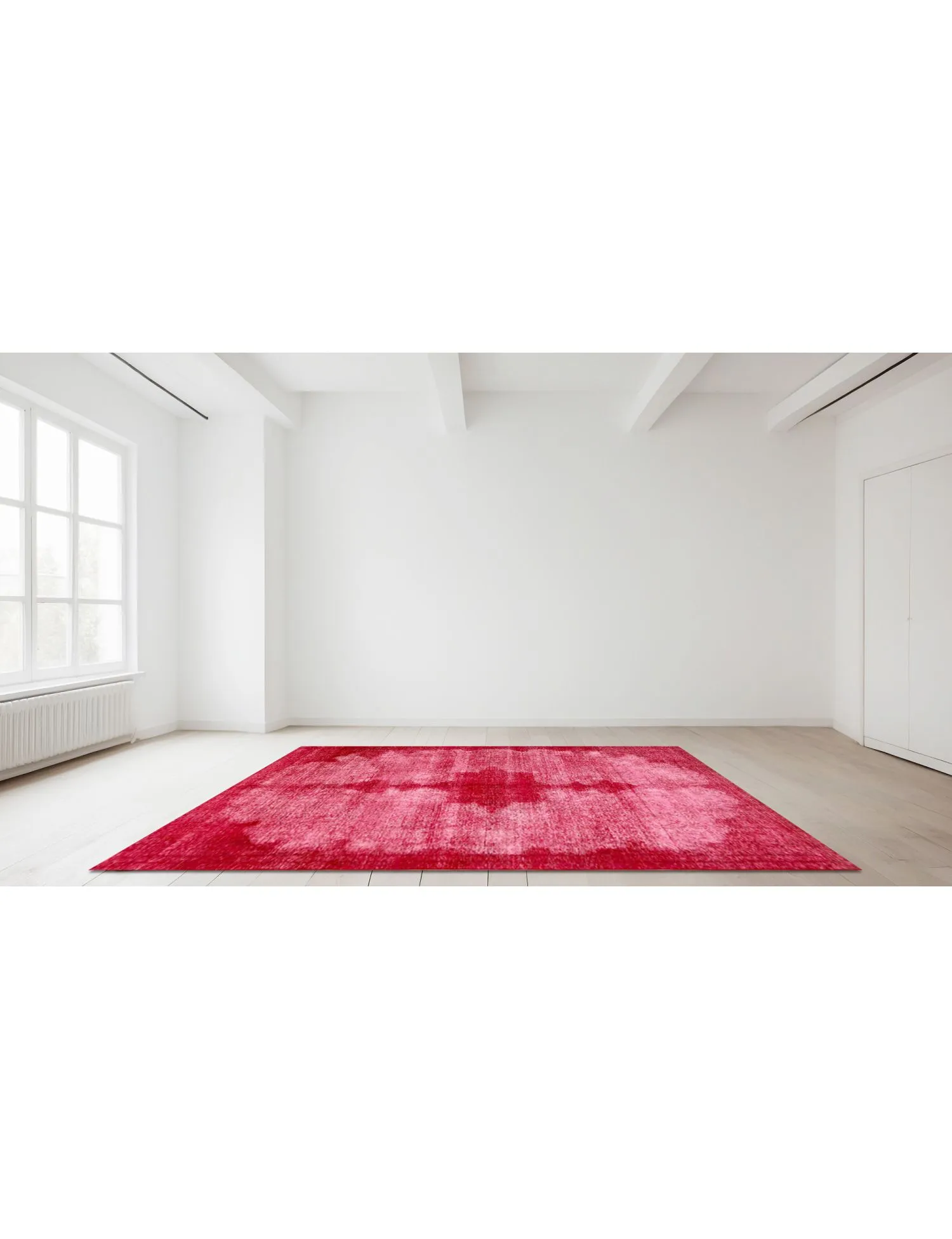 Tapis Persan vintage  rouge  312 x 197 cm