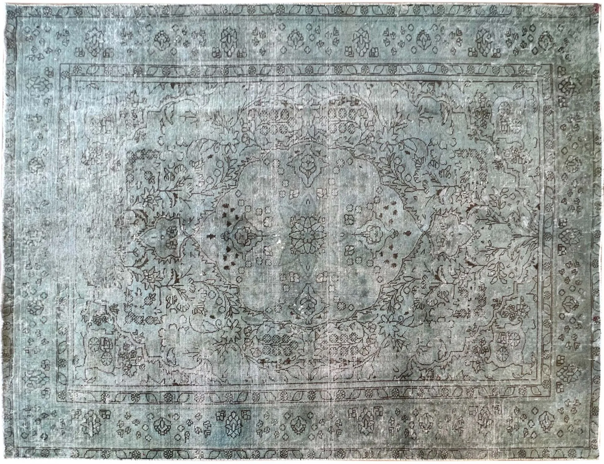 Persian Vintage Carpet  green   306 x 233 cm