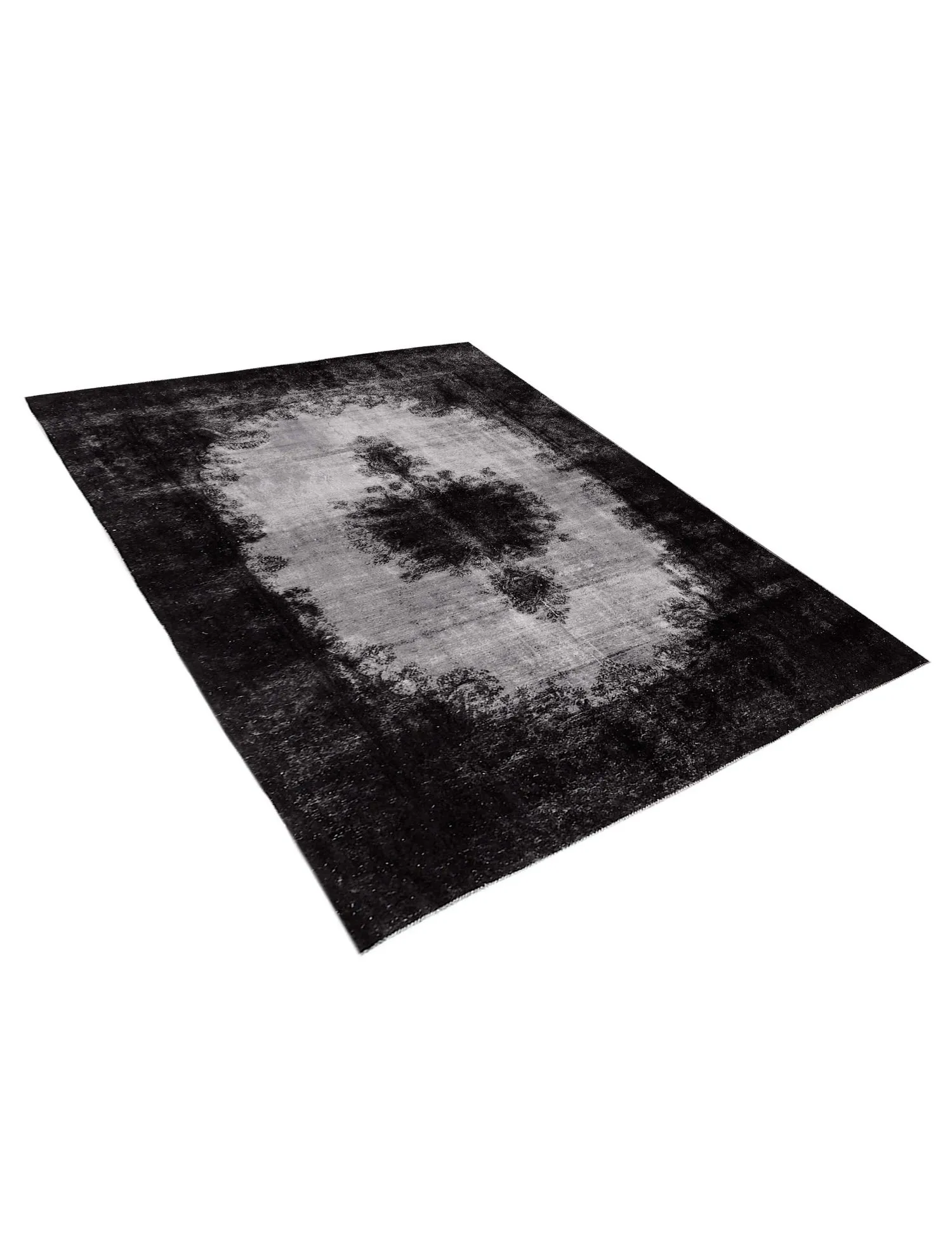 Persisk vintage matta  svart  330 x 220 cm