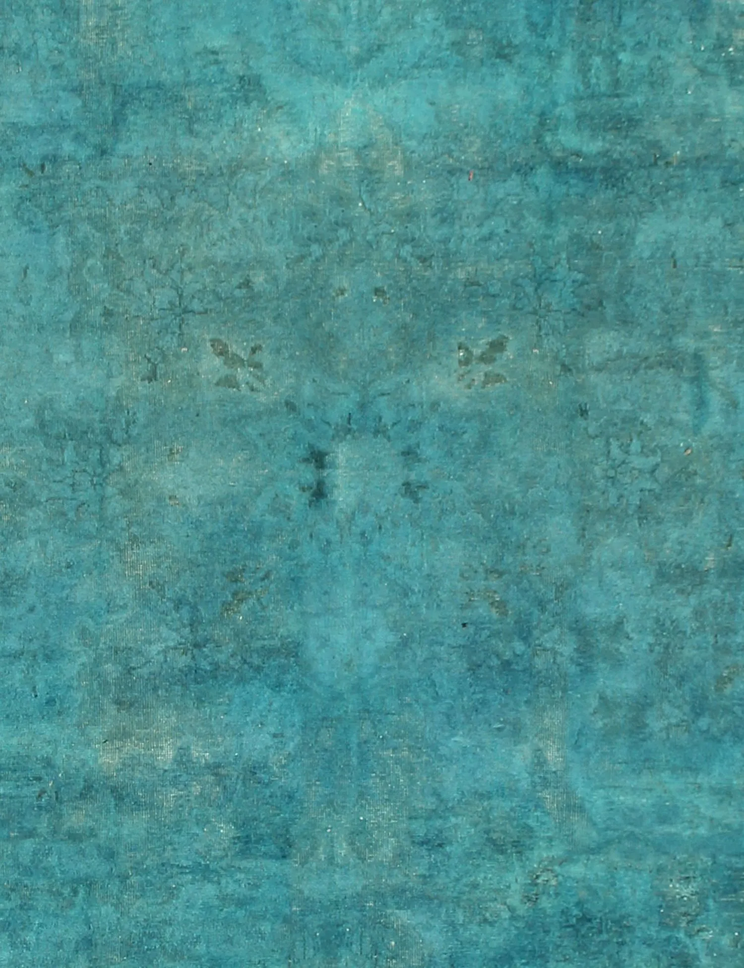 Round  Vintage Carpet  turkoise   270 x 270 cm