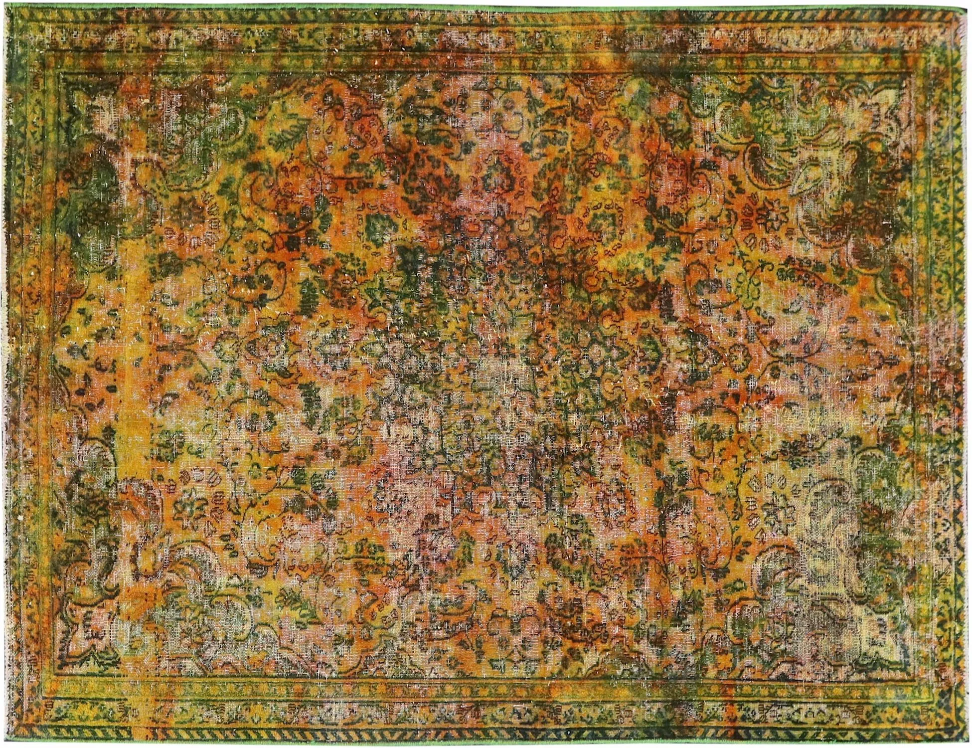 Persian Vintage Carpet  yellow   257 x 172 cm