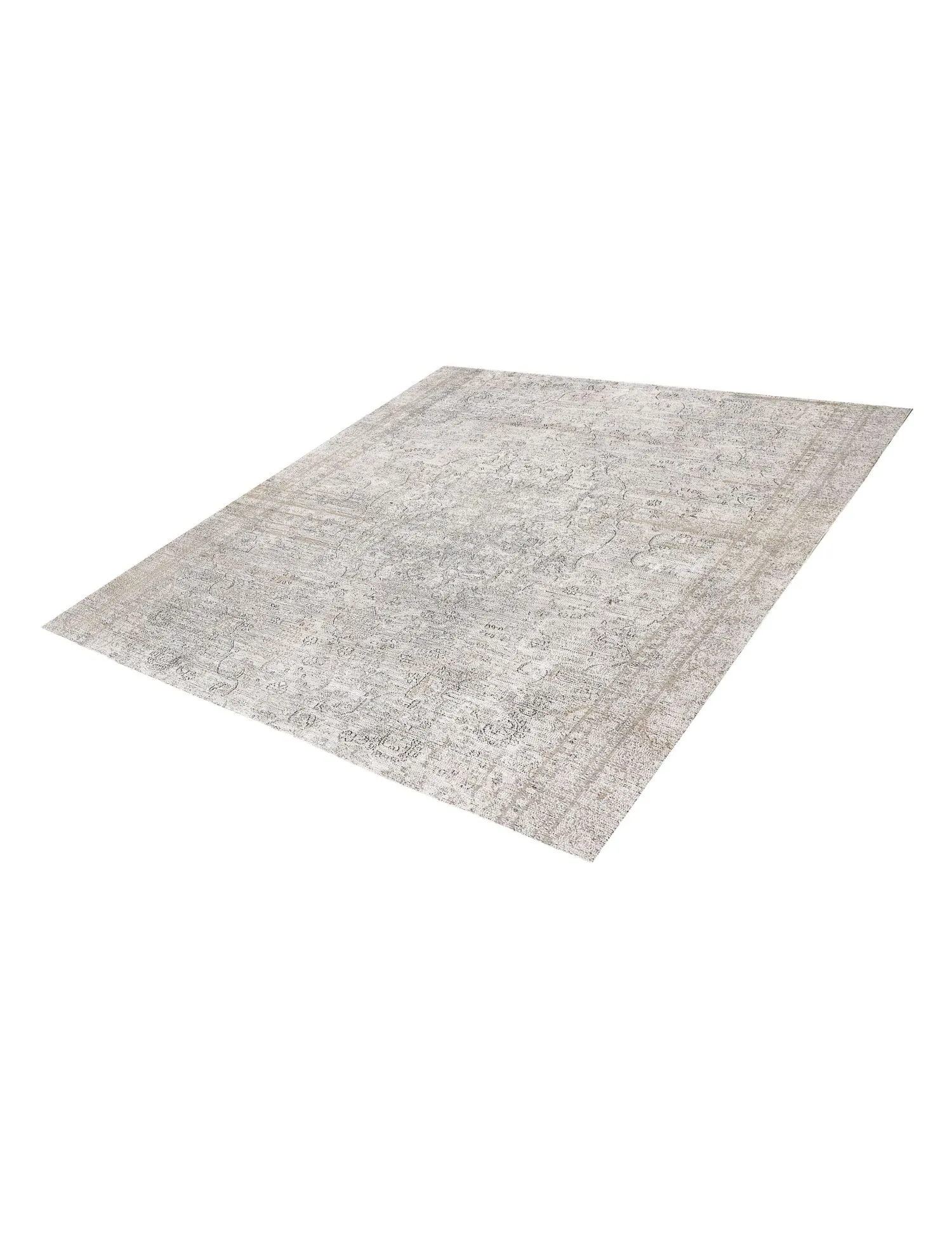 Quadrat  Vintage Teppich  beige  242 x 242 cm