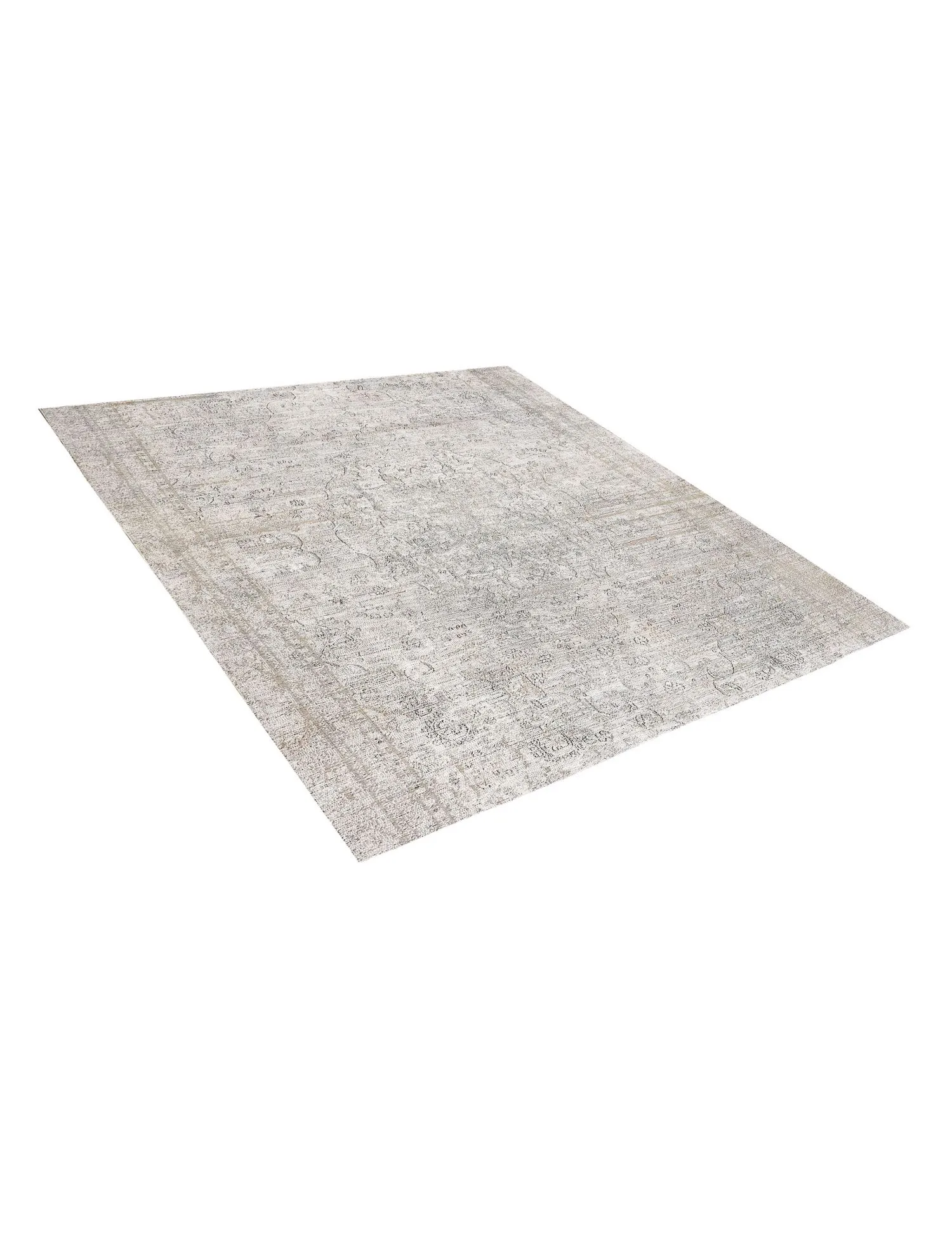 Quadrat  Vintage Teppich  beige  242 x 242 cm