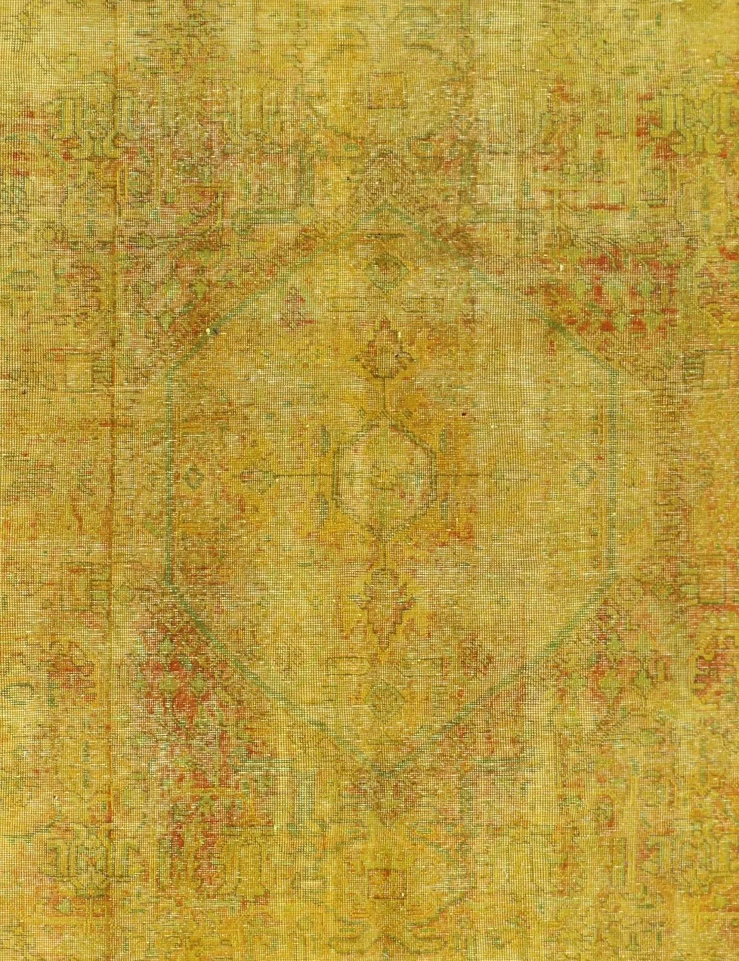 Vintage Teppich  gelb  344 x 239 cm