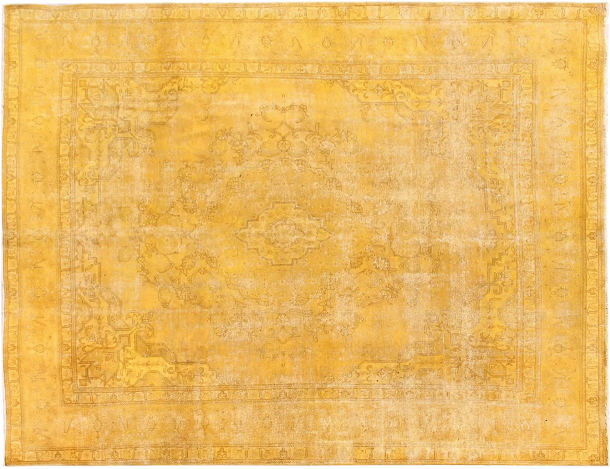 Tappeto vintage persiano  giallo  380 x 290 cm