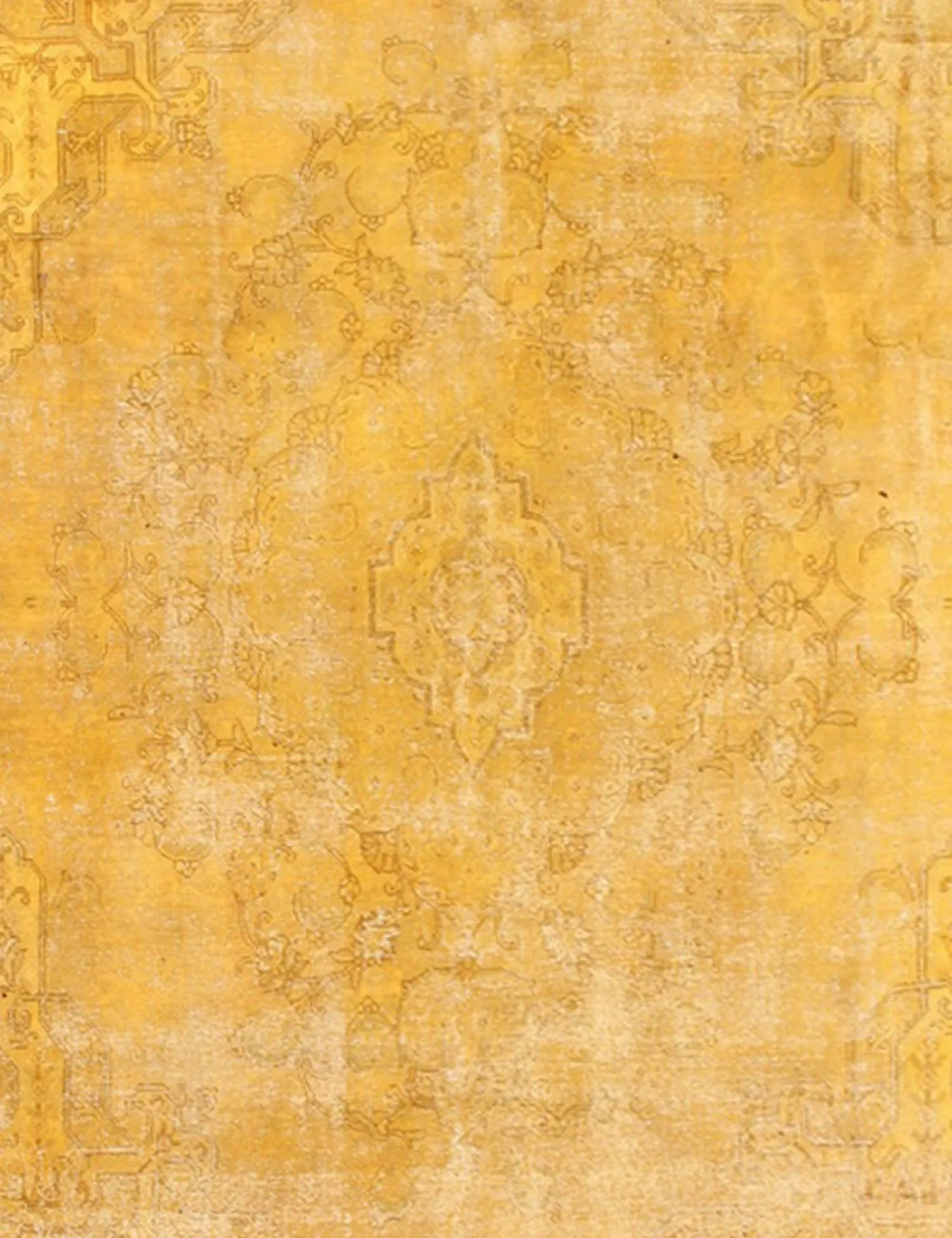 Tappeto vintage persiano  giallo  380 x 290 cm
