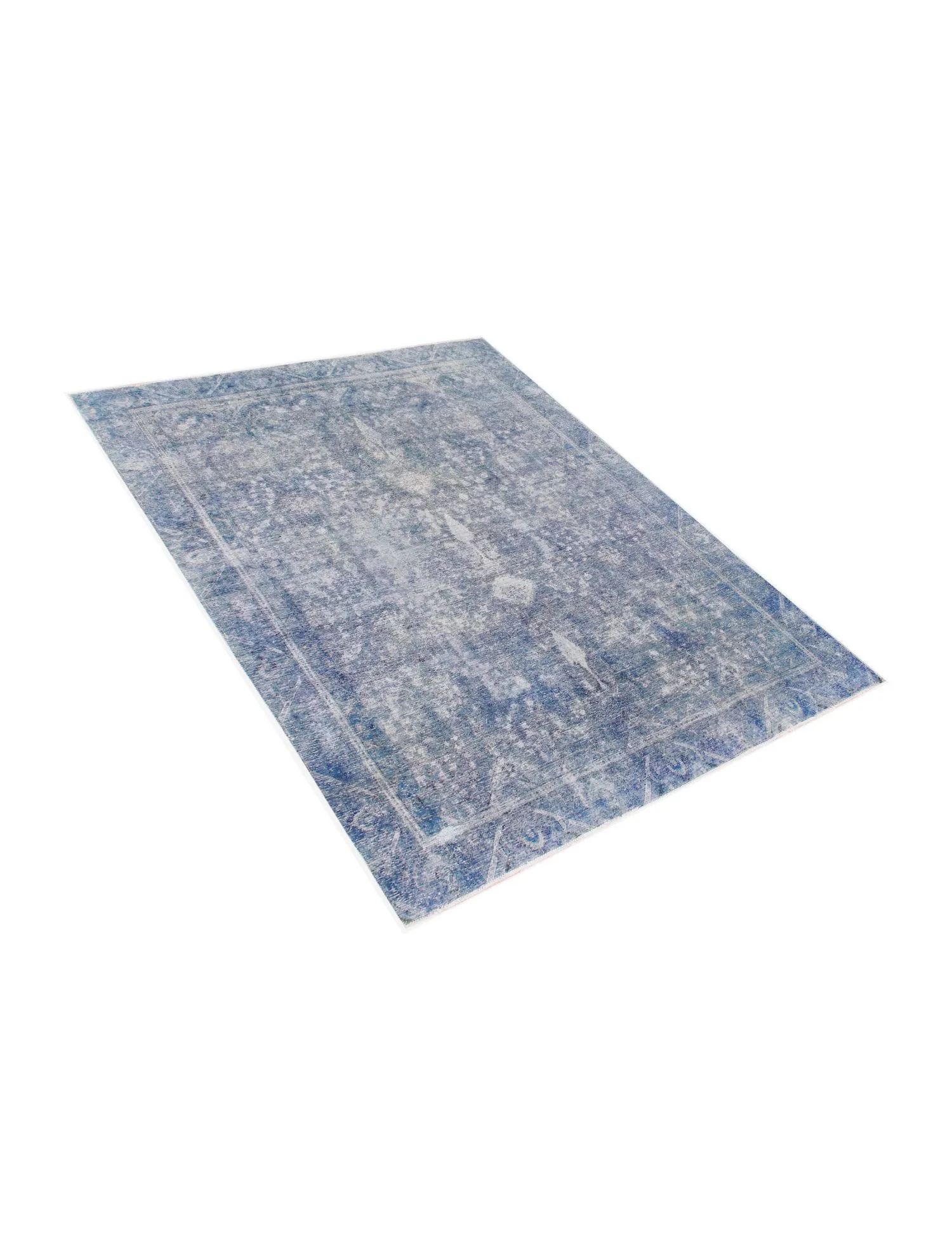 Persian vintage carpet  blue  357 x 270 cm