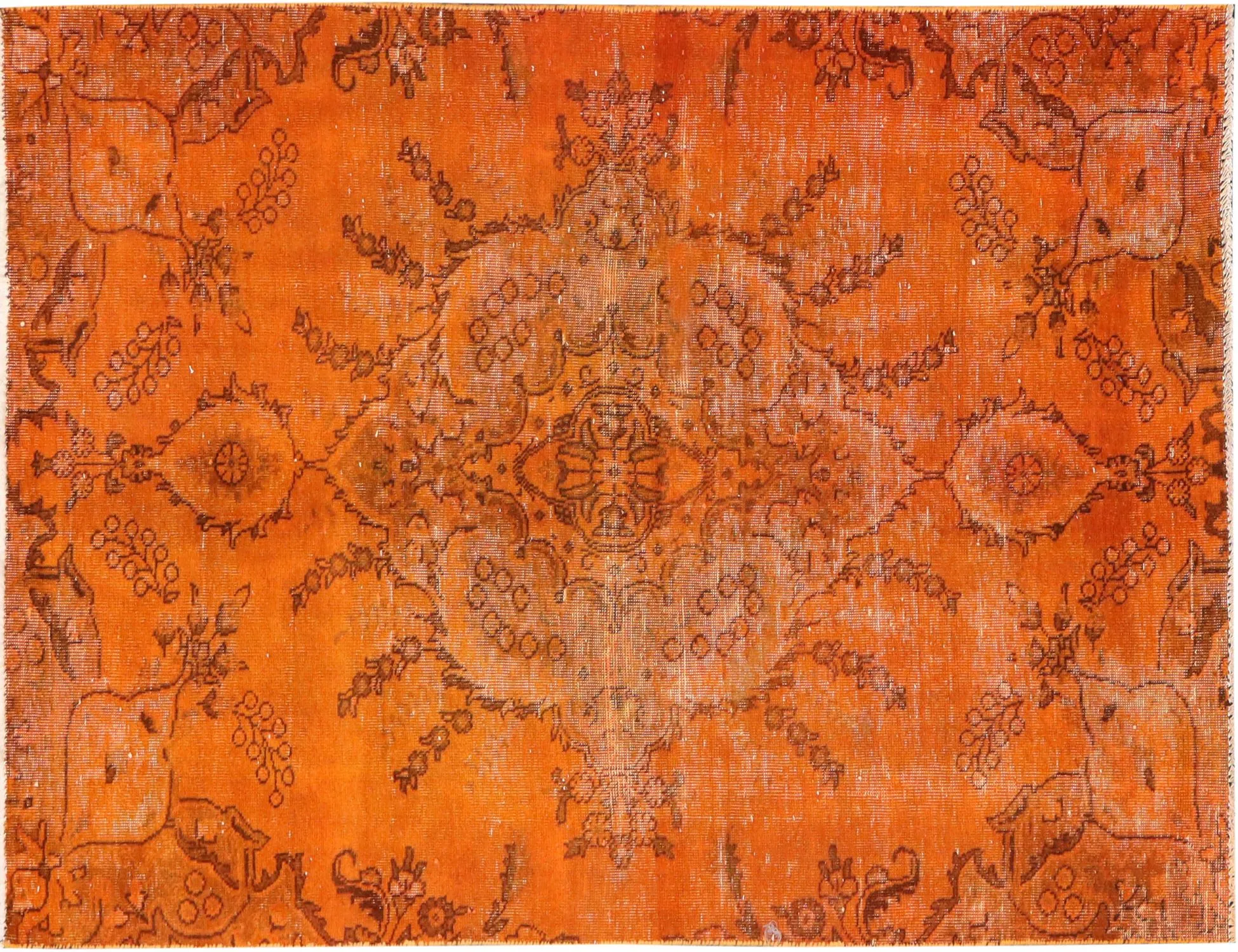Persian Vintage Carpet  orange   206 x 133 cm