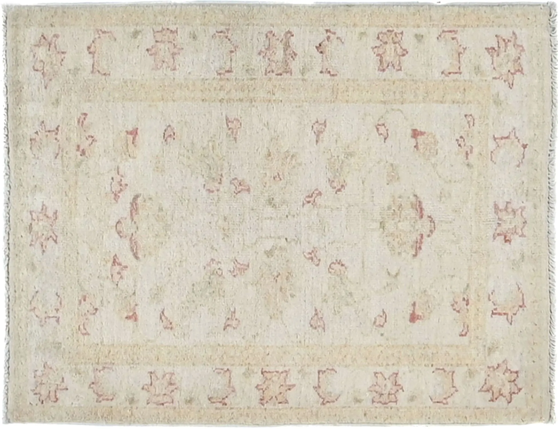 Chobi Carpet  beige   77 x 57 cm