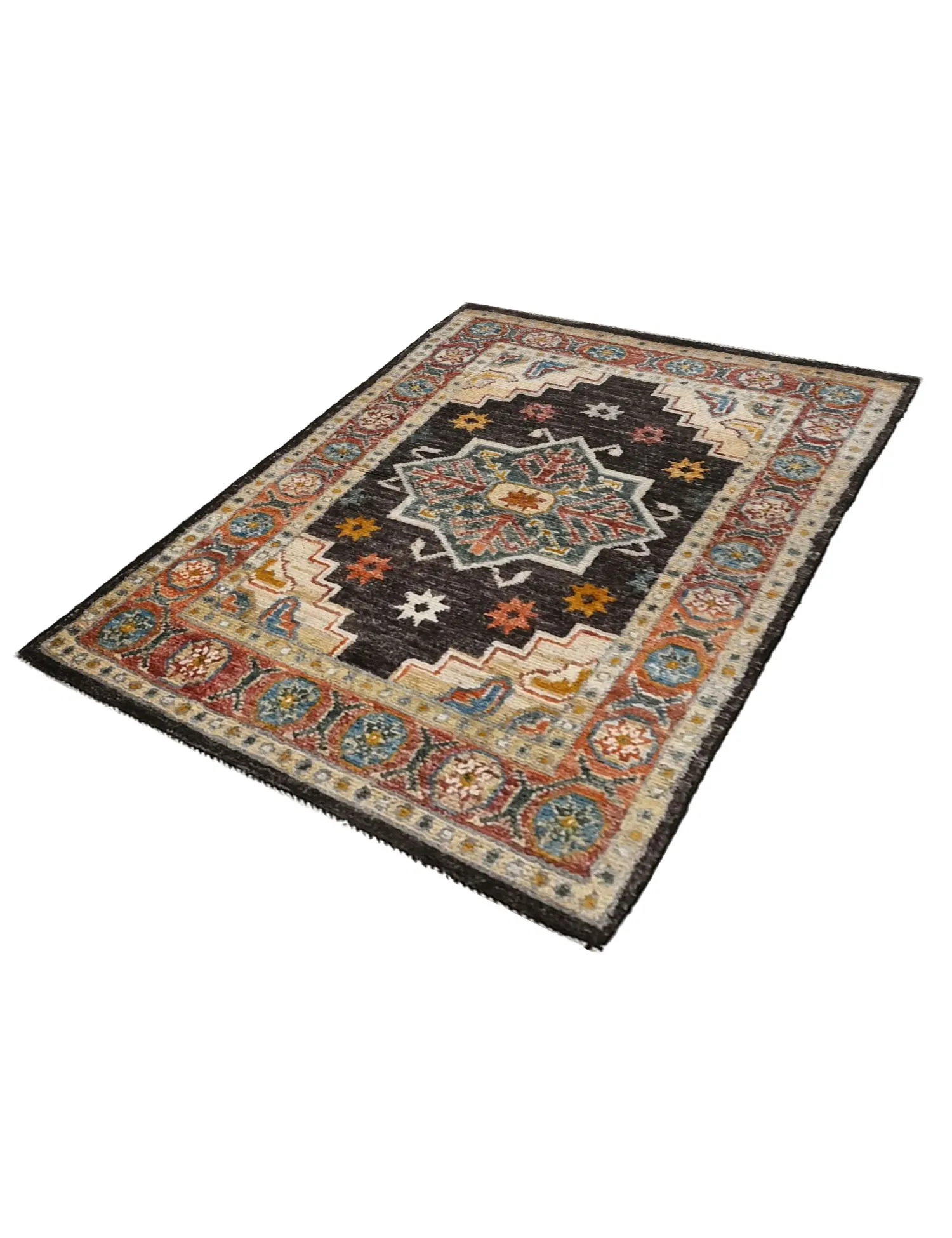 Tapis Chobi  noir  94 x 57 cm
