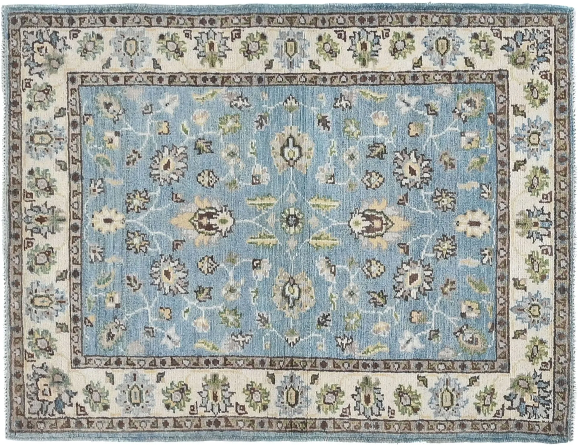 Alfombra Chobi  azul  122 x 84 cm