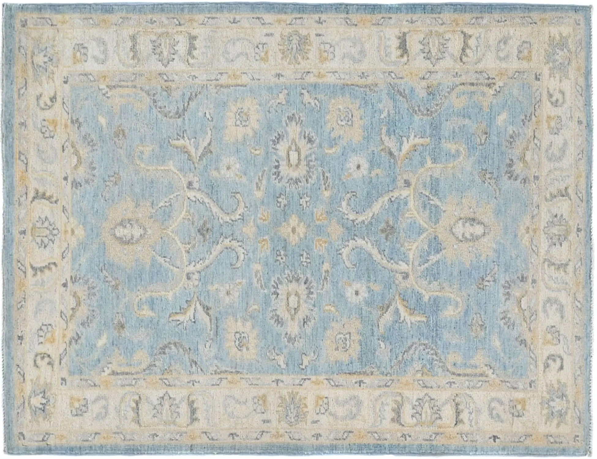 Alfombra Chobi  azul  150 x 94 cm