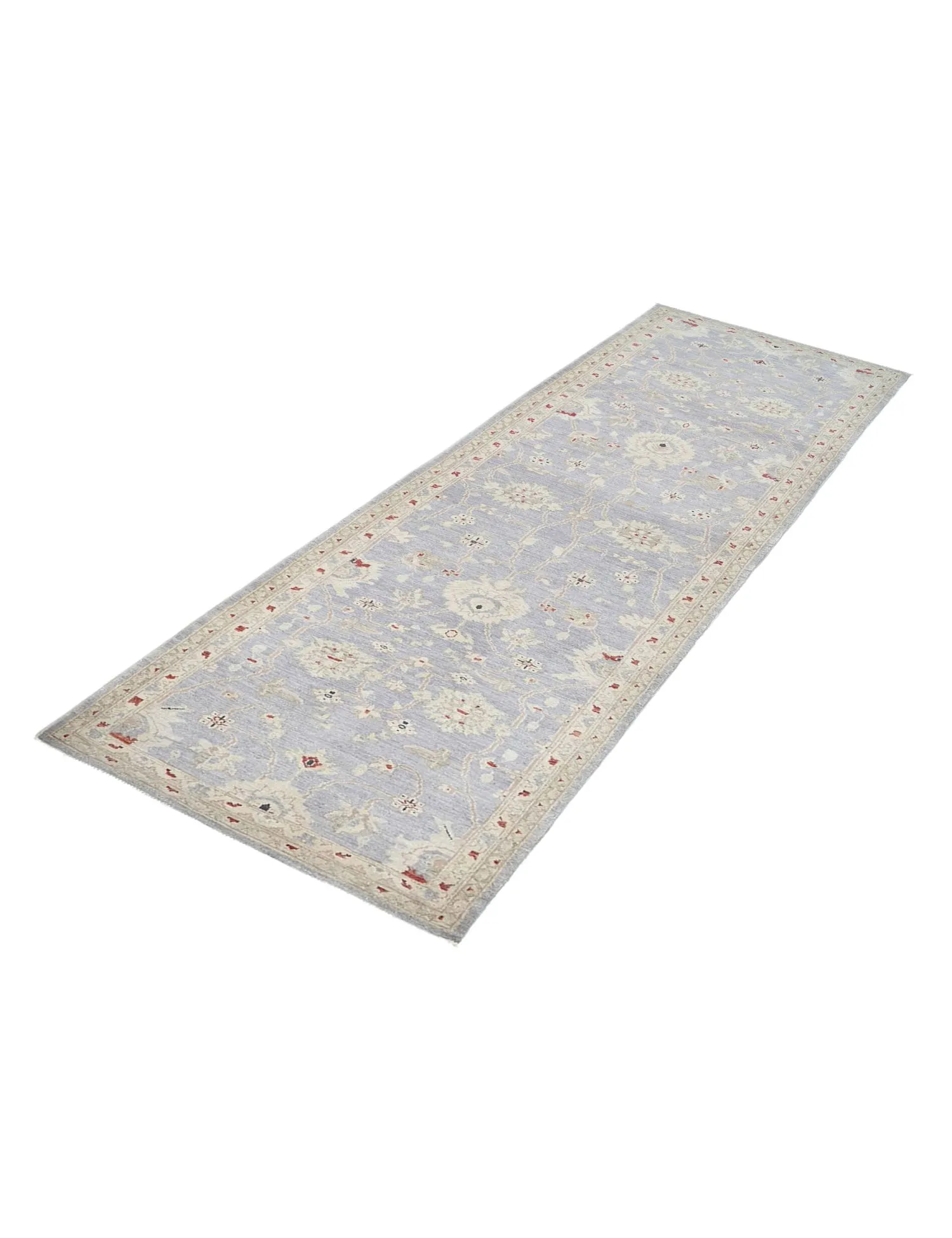 Chobi tæppe  blå  311 x 83 cm