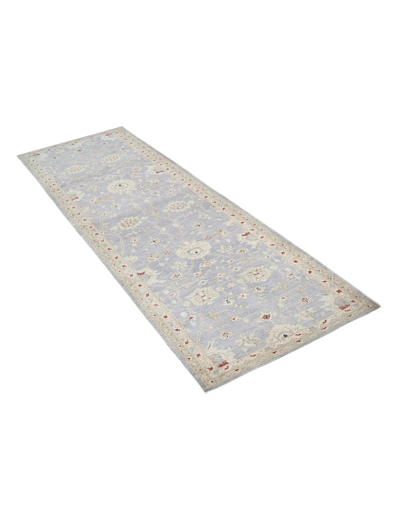 Chobi tæppe  blå  311 x 83 cm