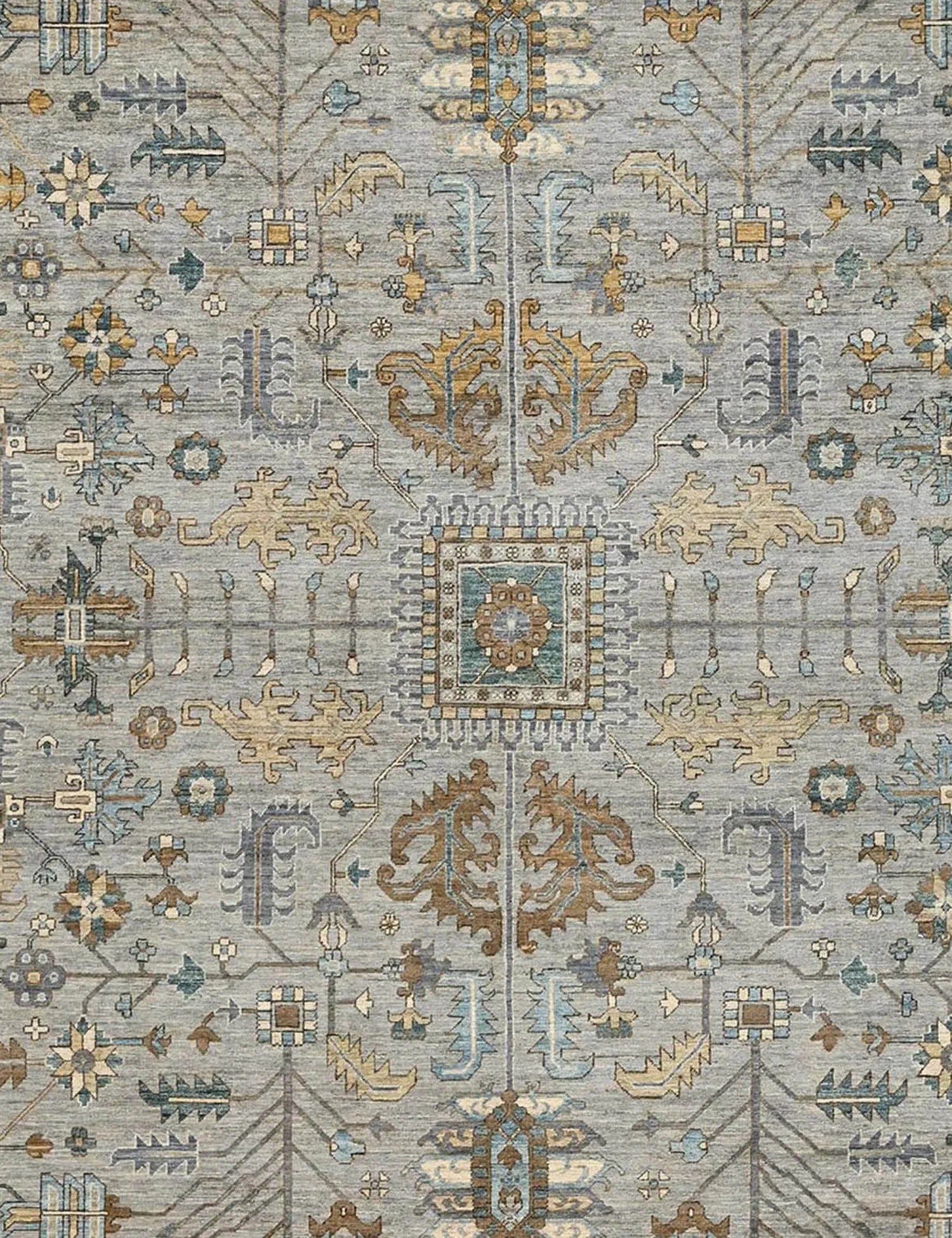Alfombra Chobi  gris  357 x 273 cm