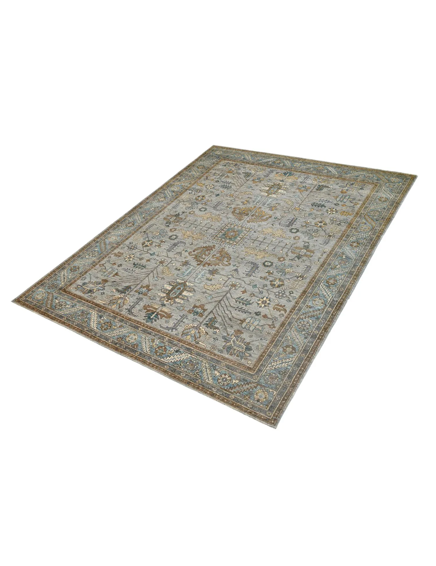 Alfombra Chobi  gris  357 x 273 cm