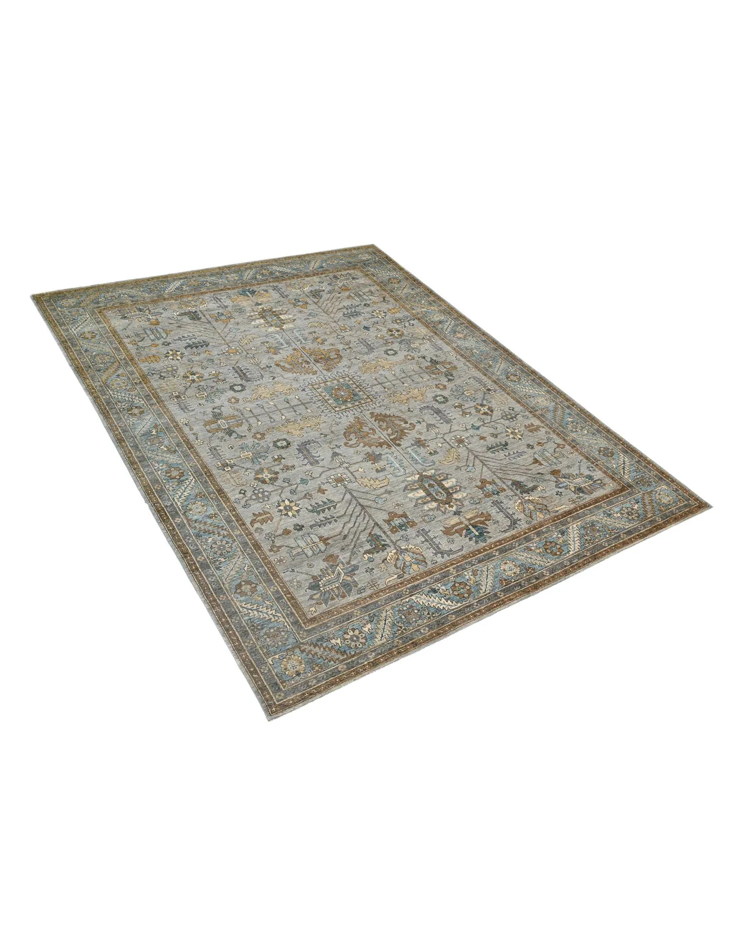 Alfombra Chobi  gris  357 x 273 cm