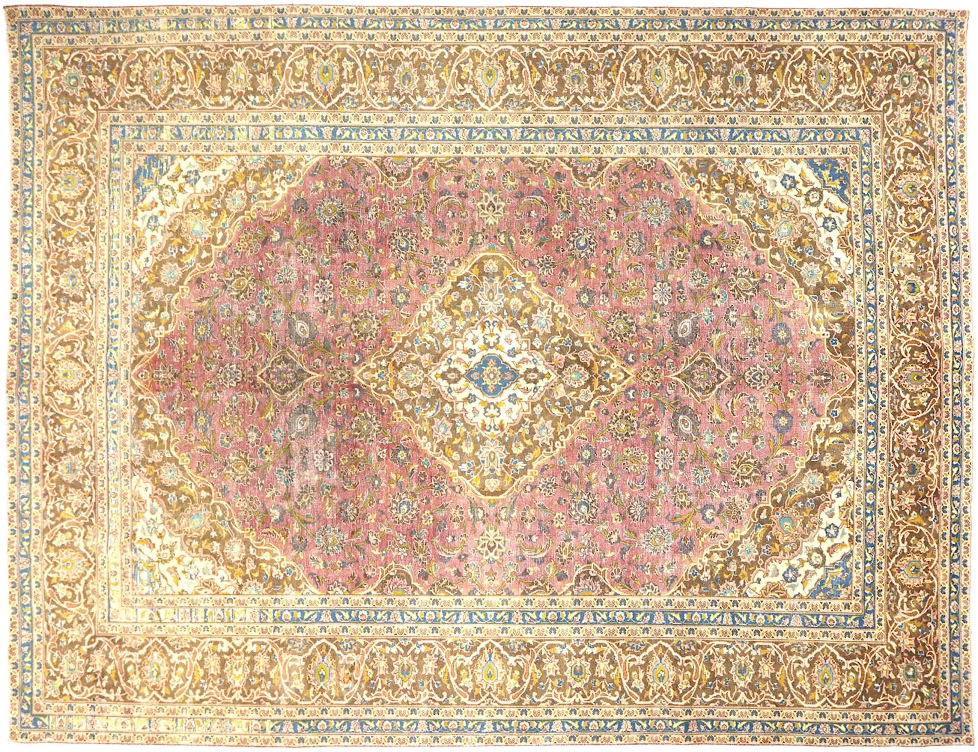 Persisk vintage matta  beige  384 x 285 cm