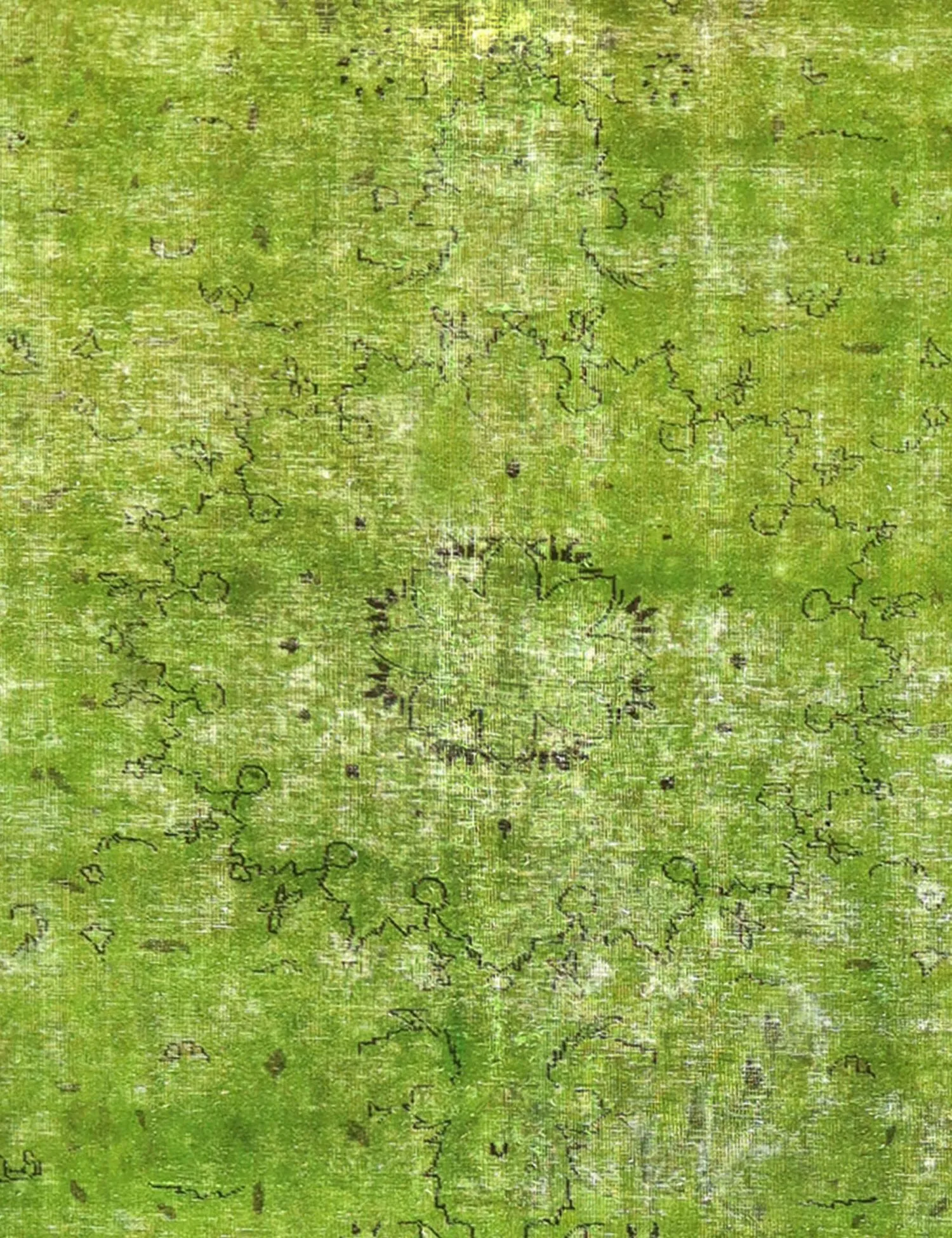 Persisk vintage matta  grön  310 x 220 cm