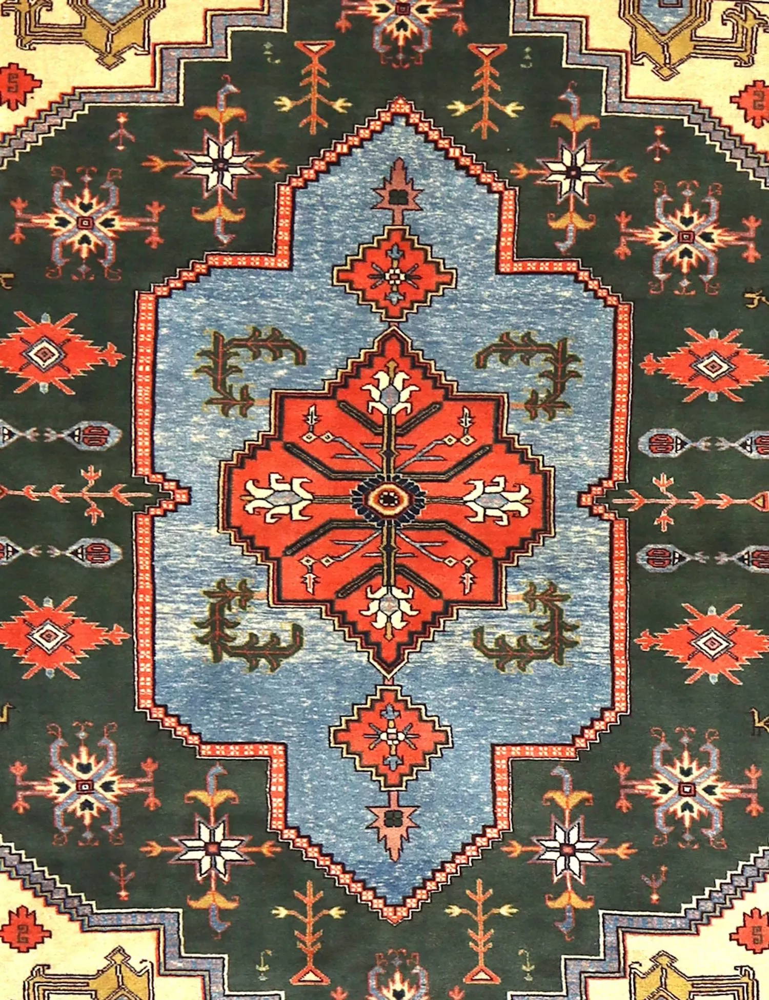 Persisk vintage matta  blå  285 x 185 cm