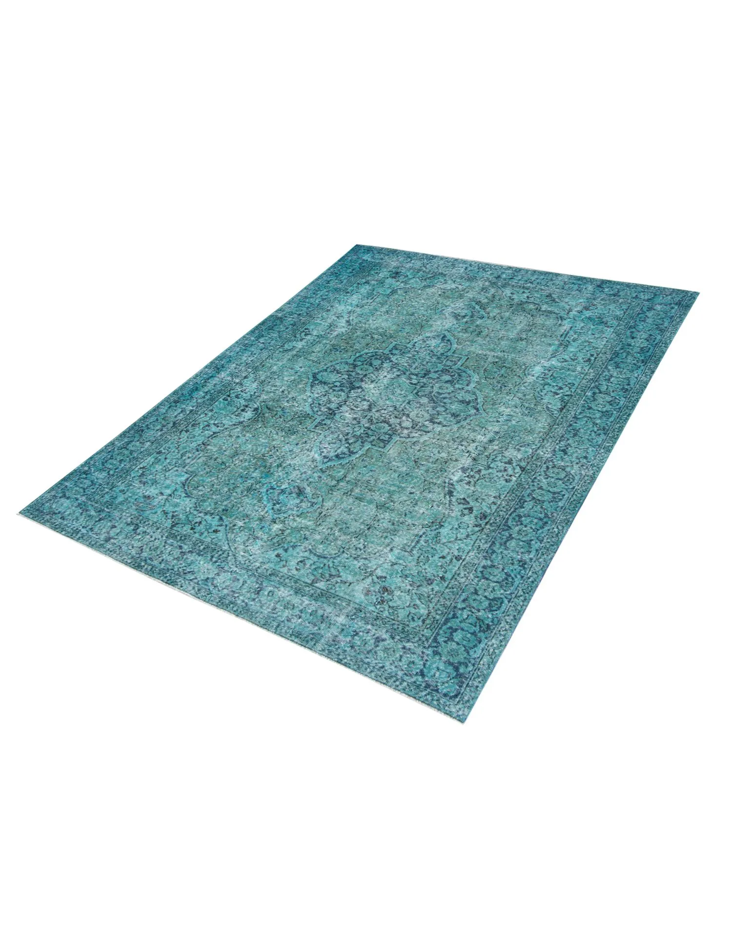 vintage matta  turkos  269 x 197 cm