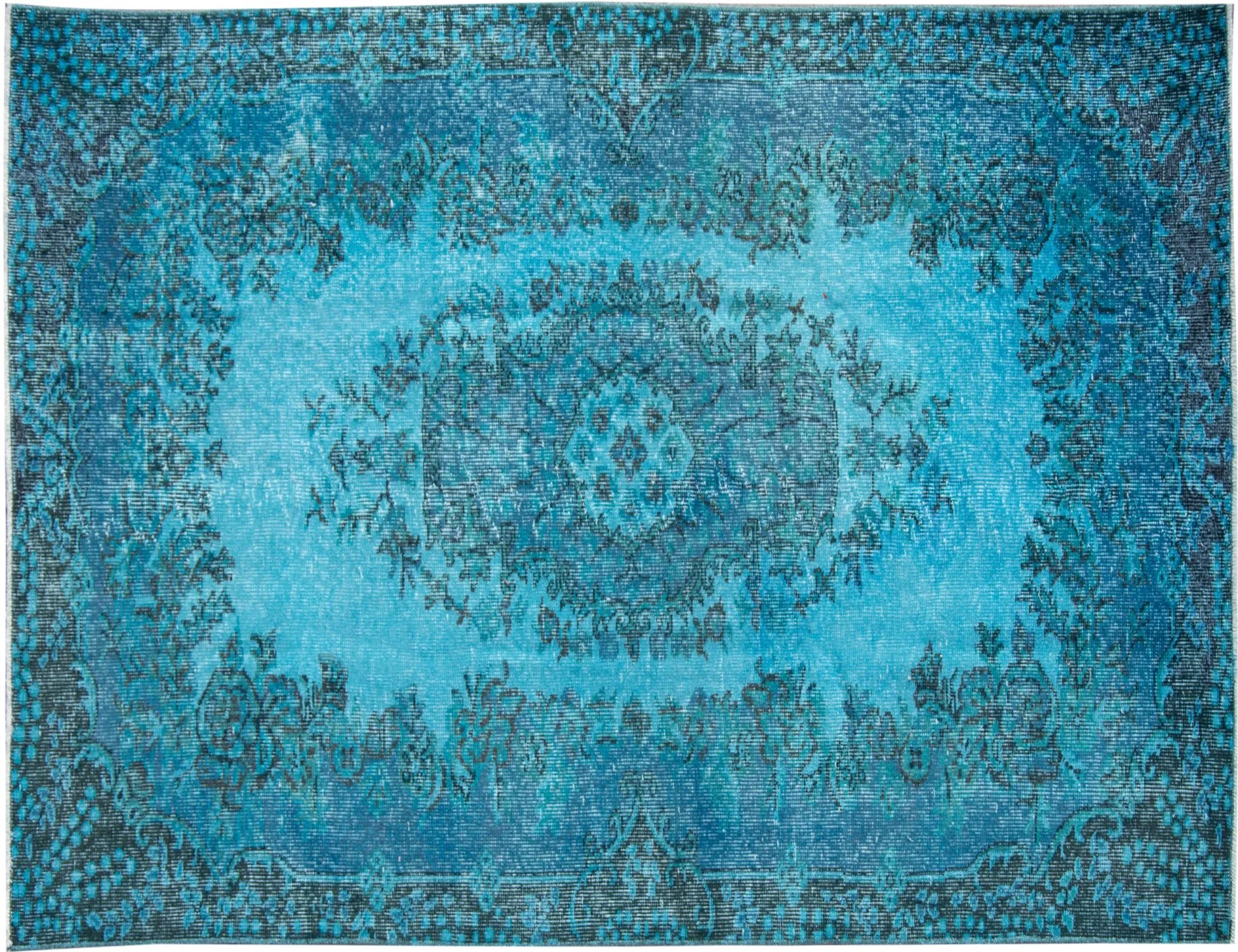 Vintage Carpet  blue  220 x 115 cm