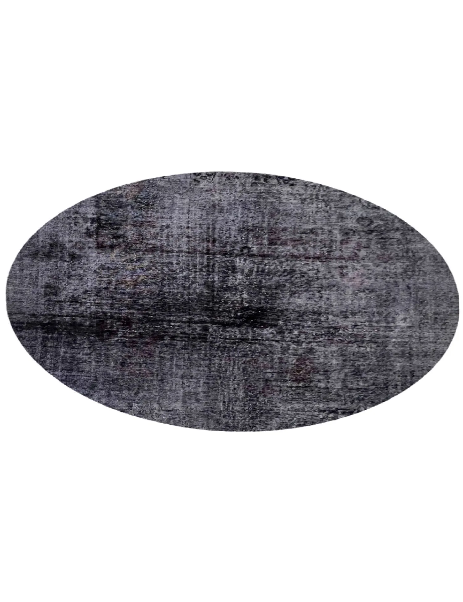 Rund Vintage Teppich  schwarz  241 x 241 cm