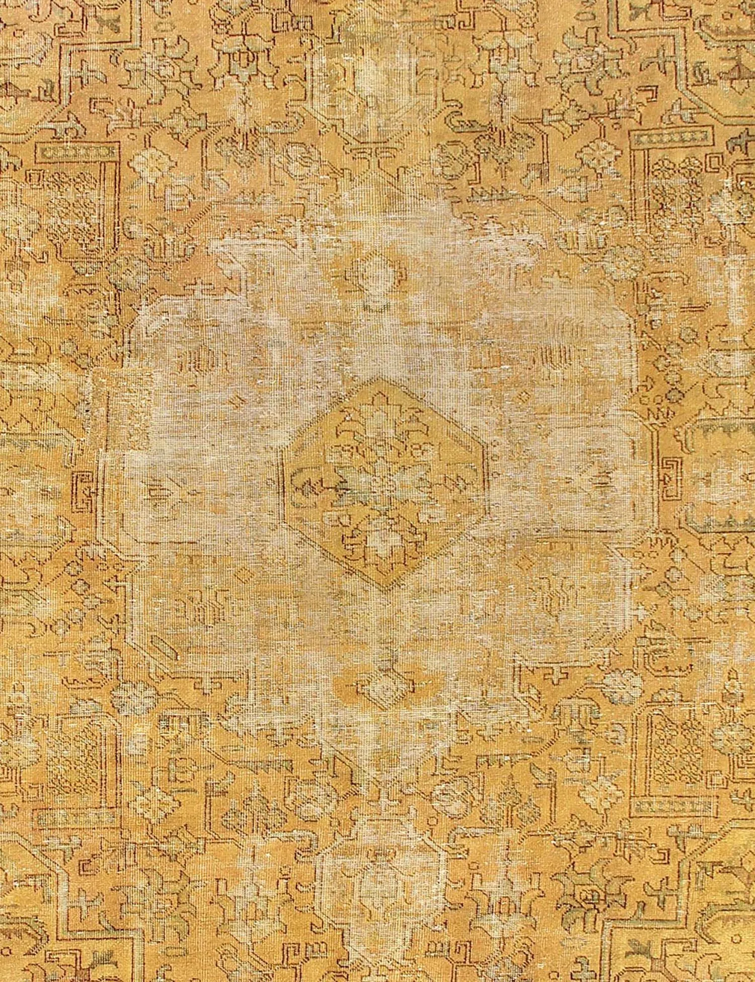 Tappeto vintage persiano  giallo  270 x 270 cm