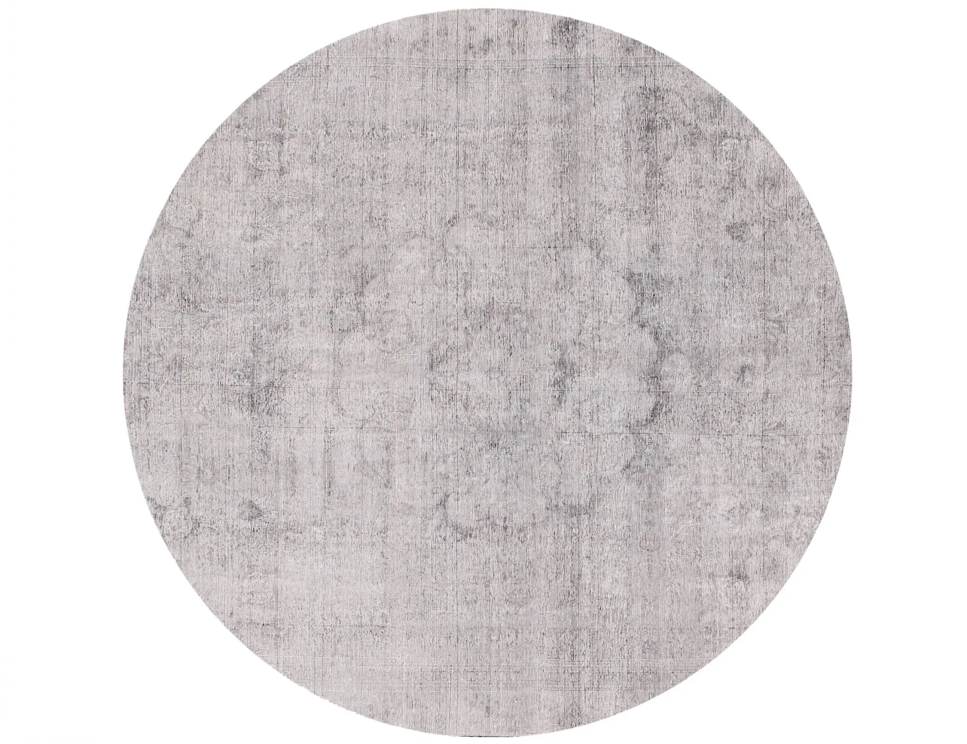 Round  Vintage Carpet  grey  284 x 284 cm
