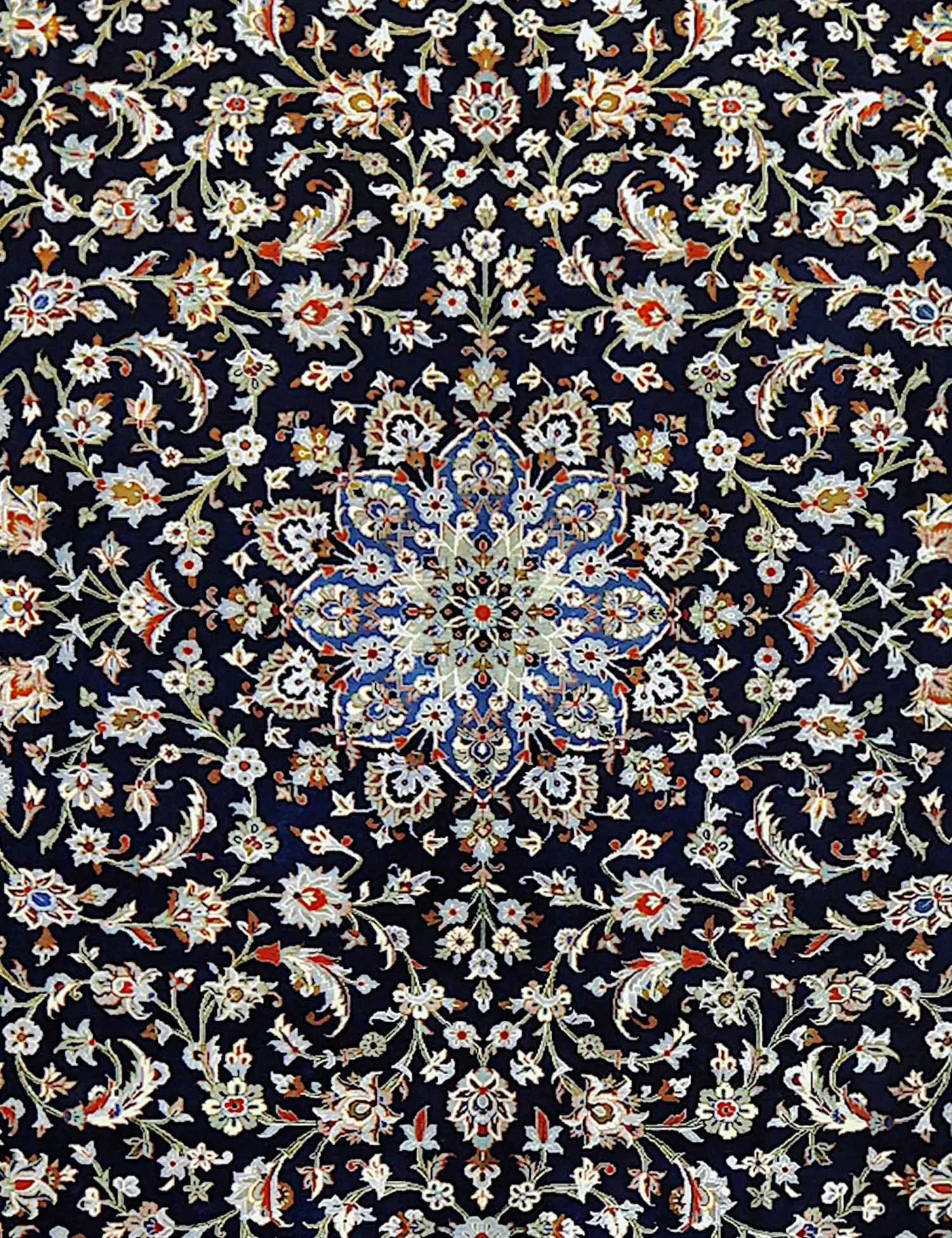 Kashan  blue  370 x 272 cm