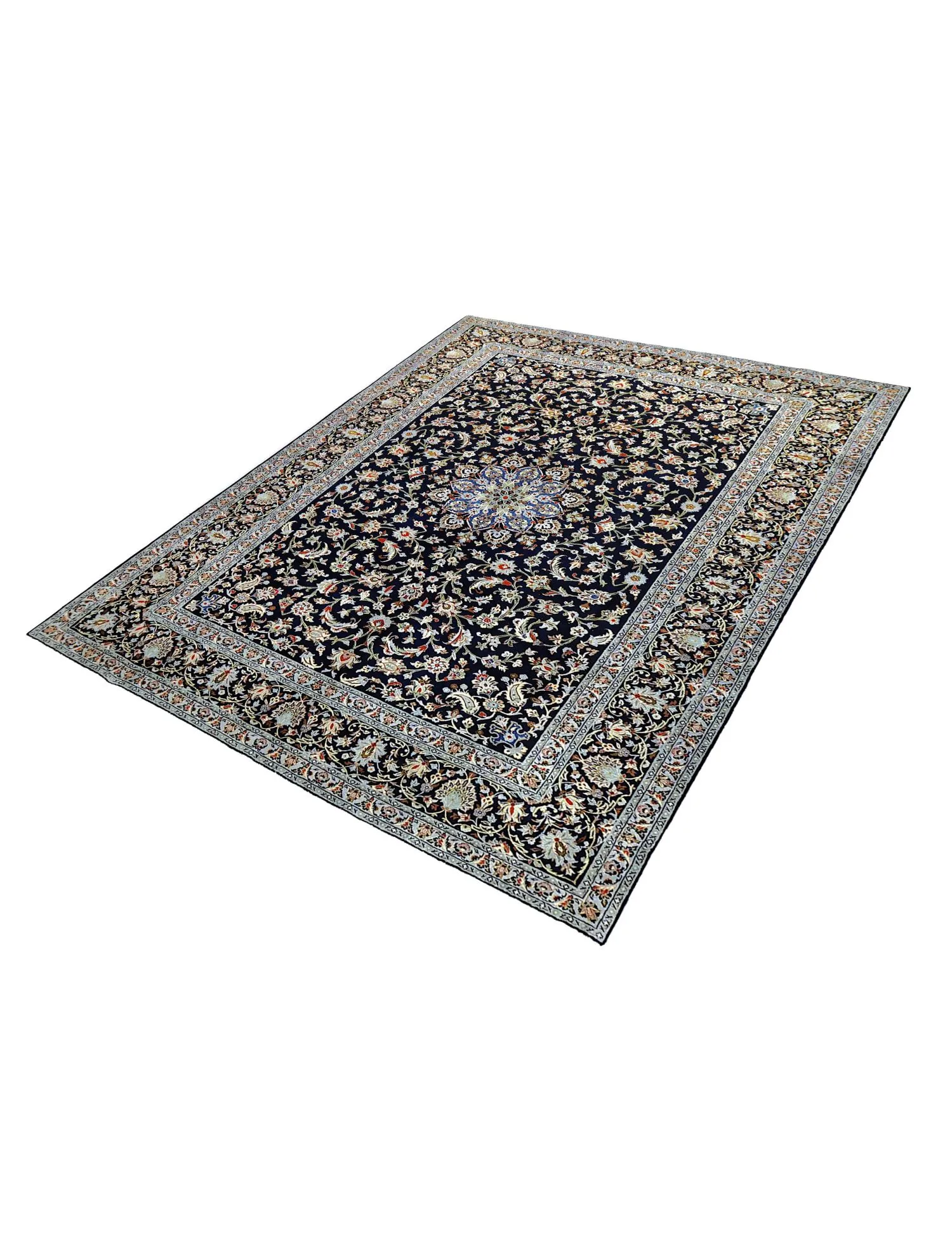 Kashan  blue  370 x 272 cm